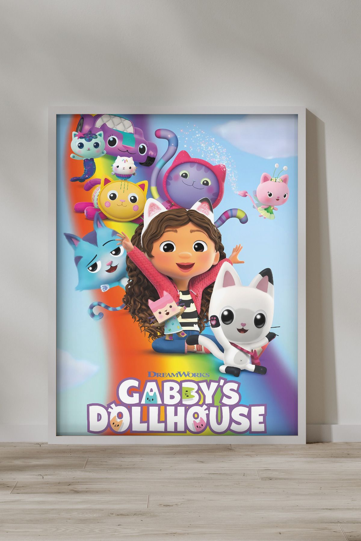 FGHGF Gabby's Dollhouse Seri 001 Çerçevesiz Poster & Duvar Tablosu