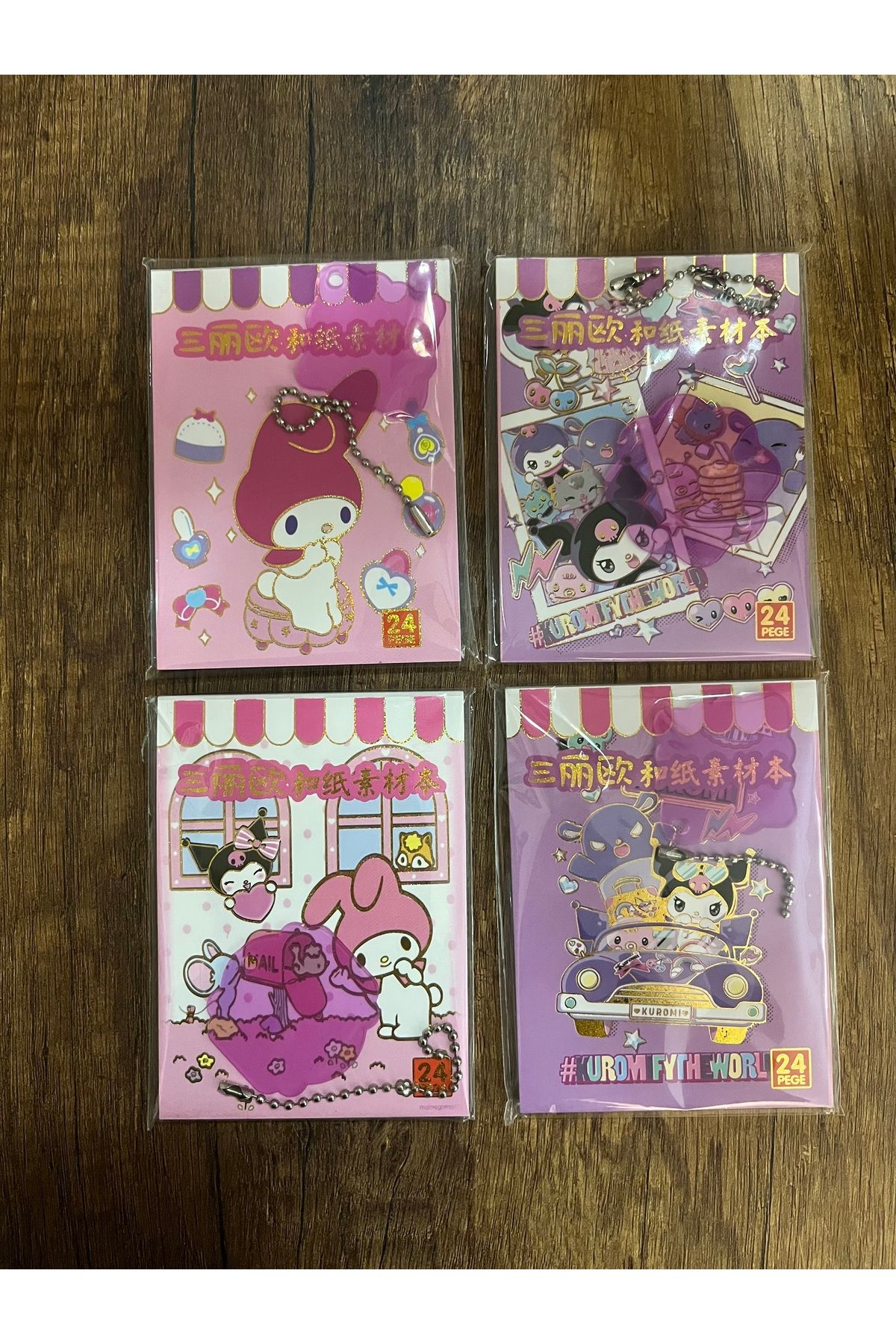 synshop 1 Adet Kuromi Sanrio Arkadaşları Sticker Defter