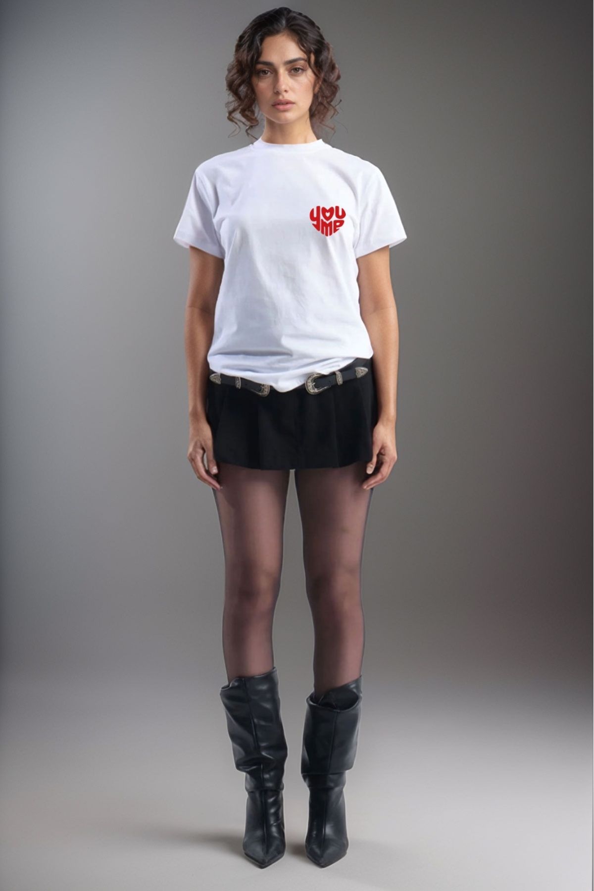 MODA Minimalist Unisex %100 Pamuk Bisiklet Yaka Basic T-shirt