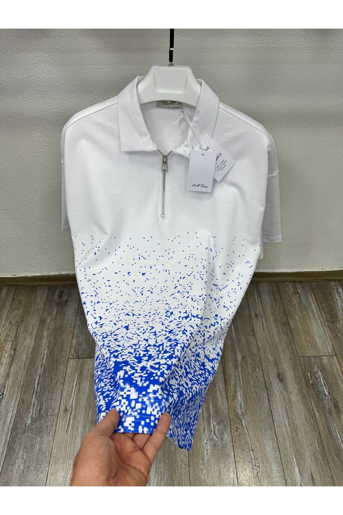 PULLTİME Pulltime polo yaka fermuarlı t shirt