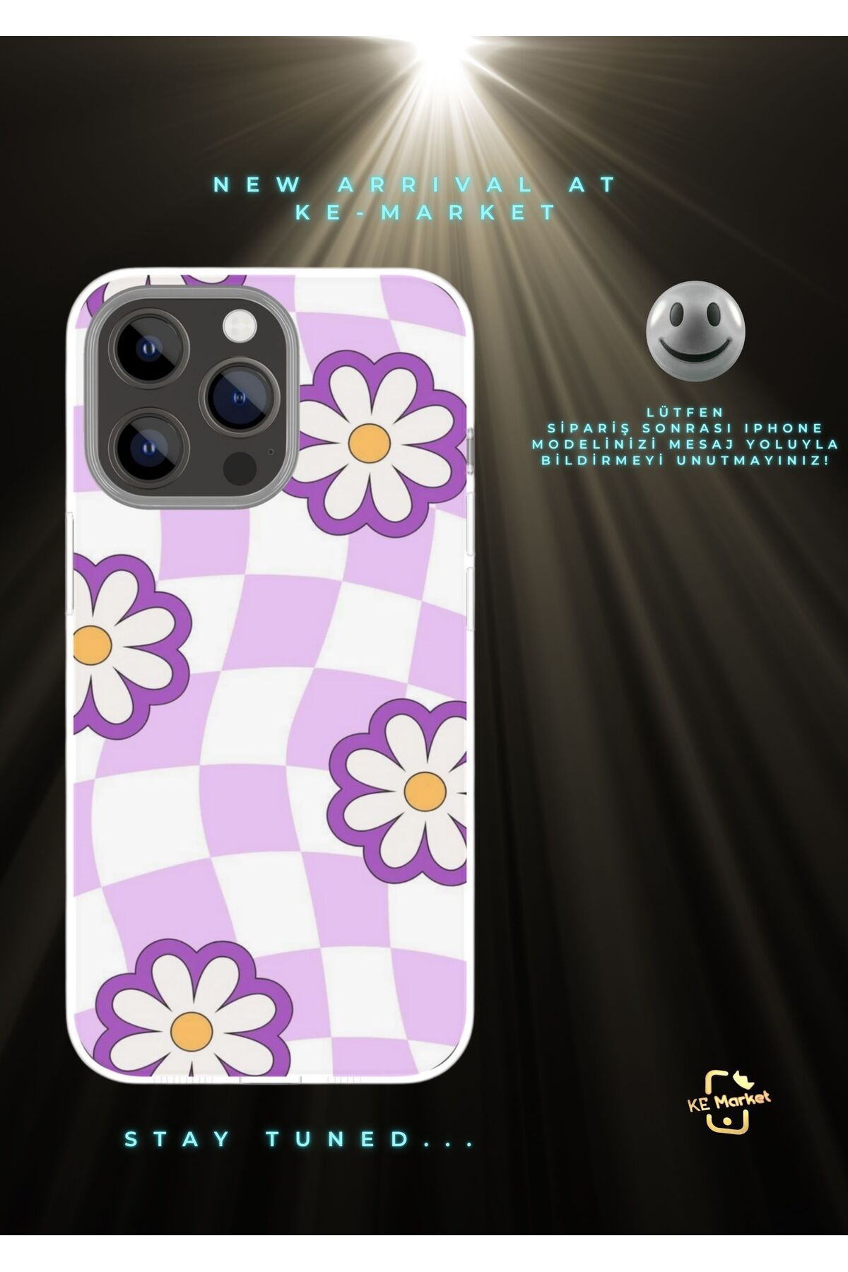 SOFTCASE Flower Series Iphone Tasarım Kılıf (LÜTFEN MESAJ YOLUYLA TELEFON MODELİNİZİ YAZINIZ)