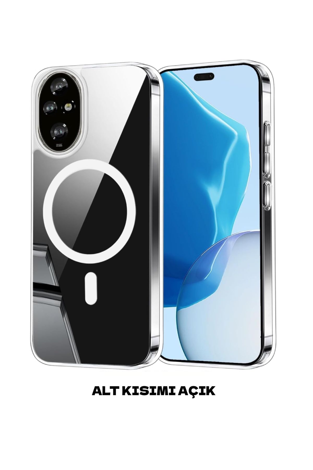 NANOSPACE Honor 200 Pro İle Uyumlu Sert Mika Magsafe Şeffaf Kılıf