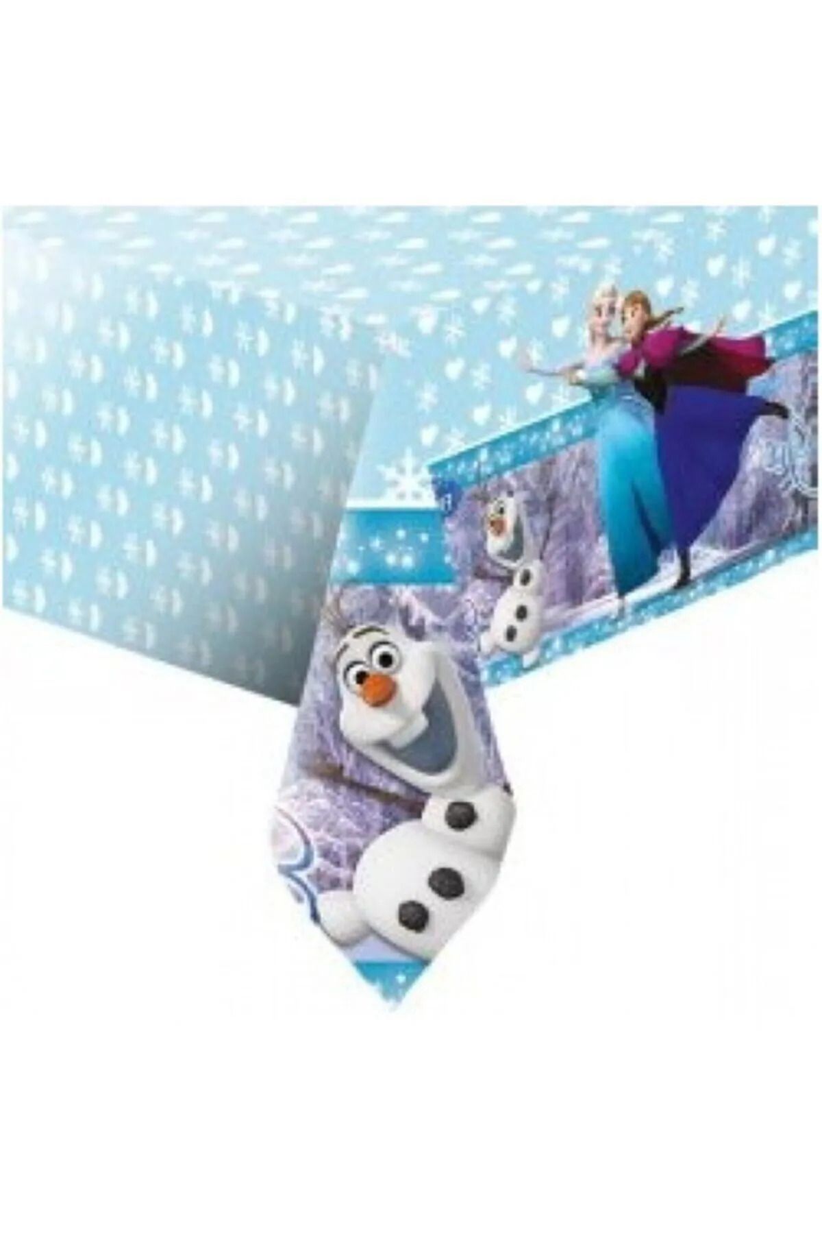 partyrüyası Frozen Karlar Ülkesi Elsa Anna Plastik Masa Örtüsü 120x180 Cm Doğum Günü Parti