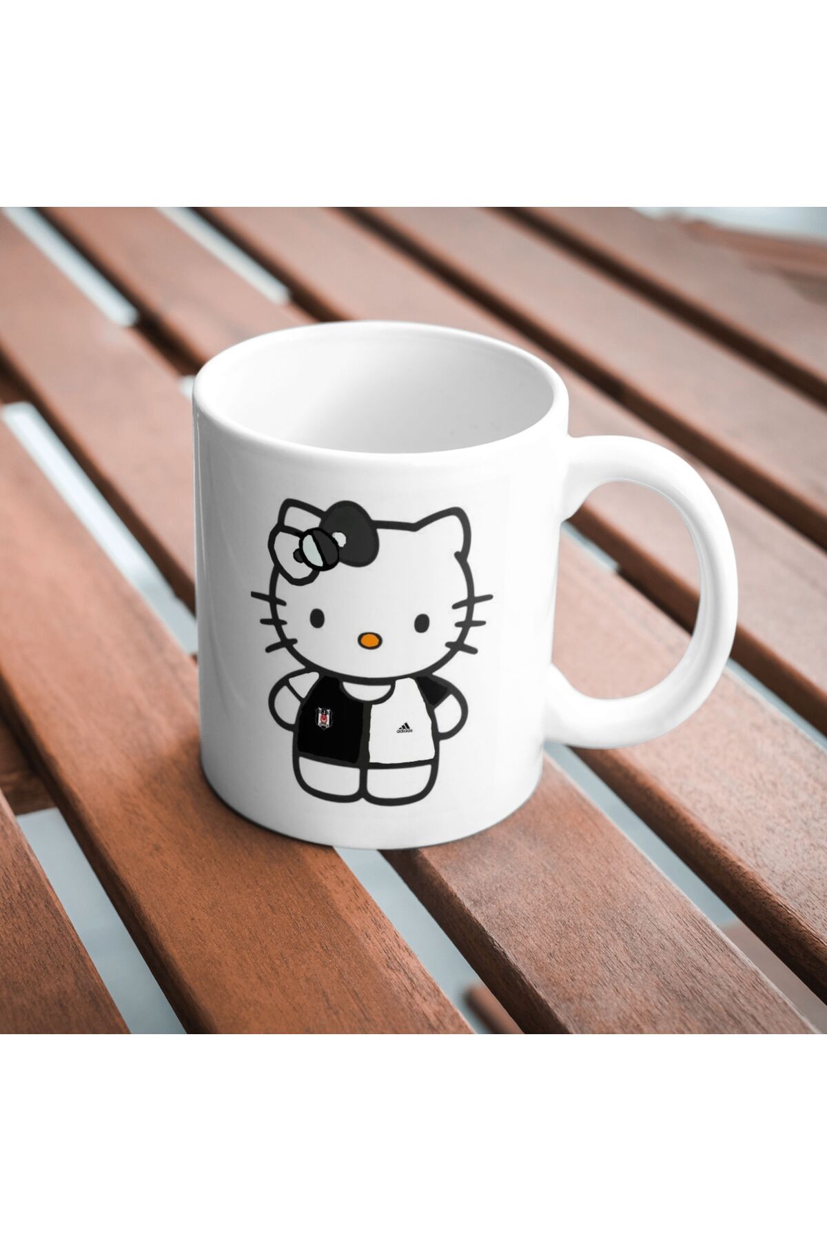 freyja design taraftar hello kitty çift taraflı kupa bardak