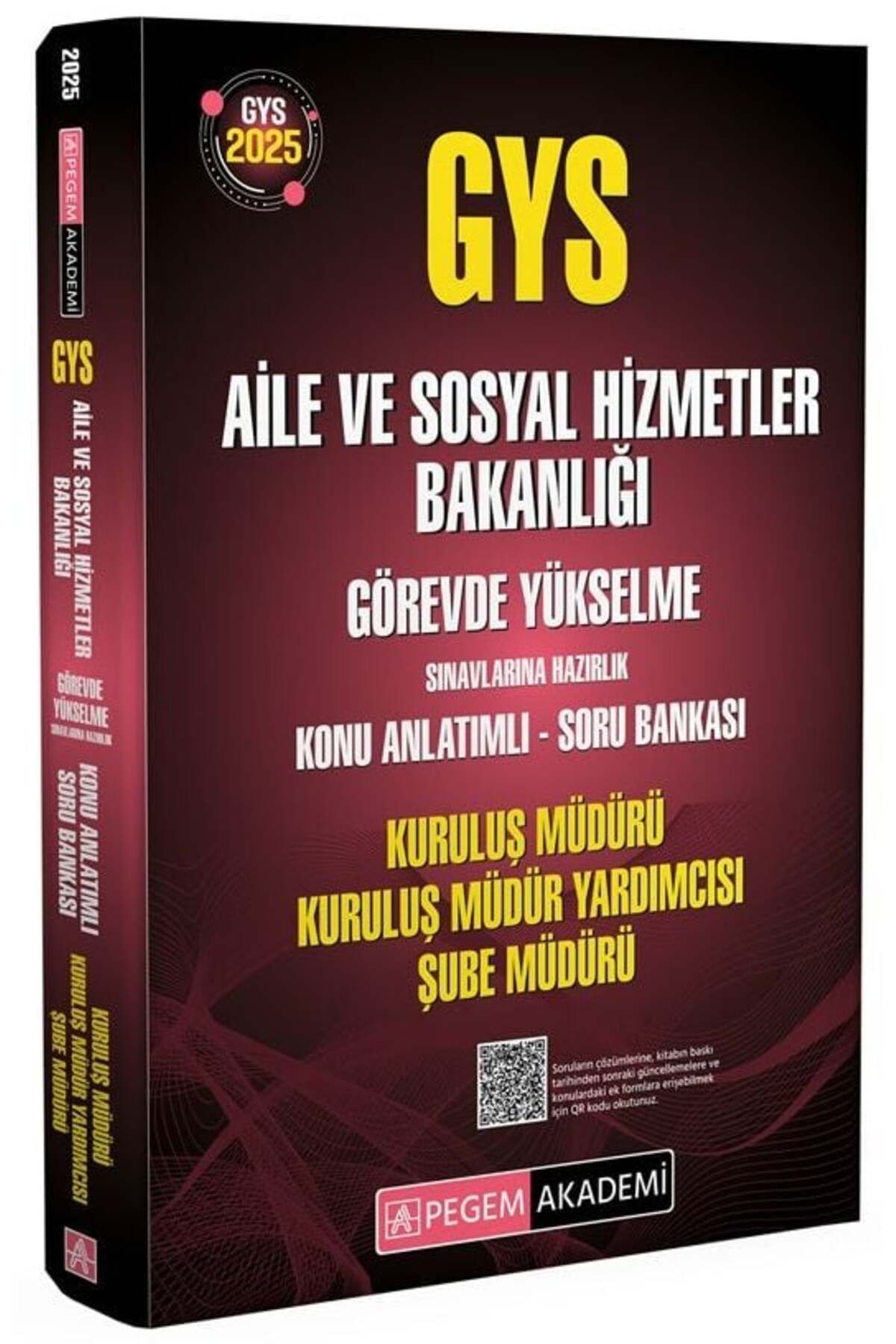 Garantör Akademi Pegem 2025 GYS Aile ve Sosyal Hizmetler Bakanlığı K M, M Y ,Ş M Konu Soru Ban
