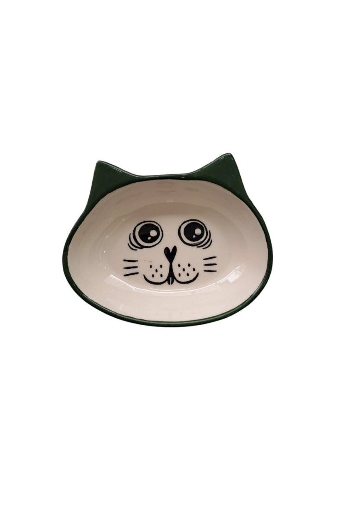 CLOVERPETGROSS MAJO KULAKLI SERAMİK KABI GÜLENYÜZ YEŞİL