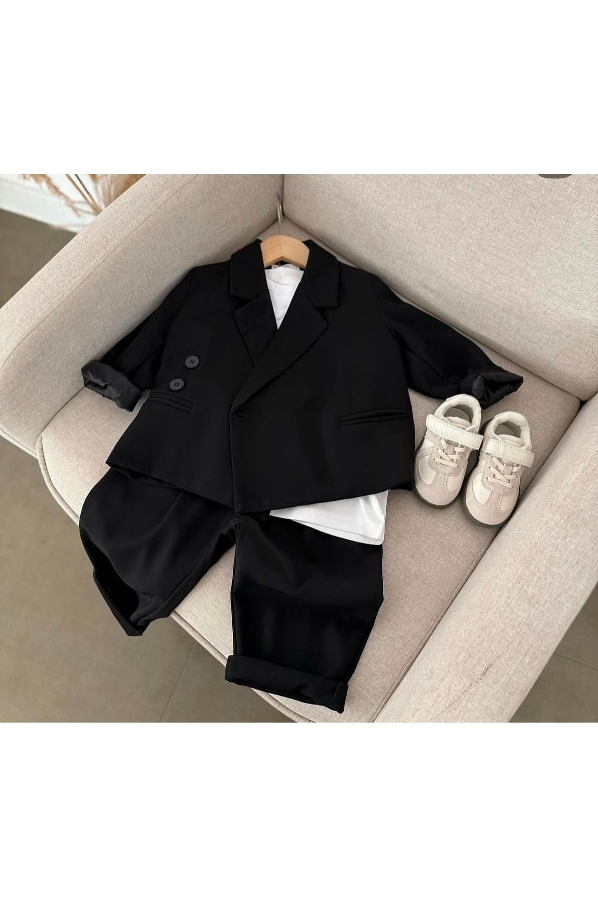 bohemiankids baby wear Siyah klasik ceket takım