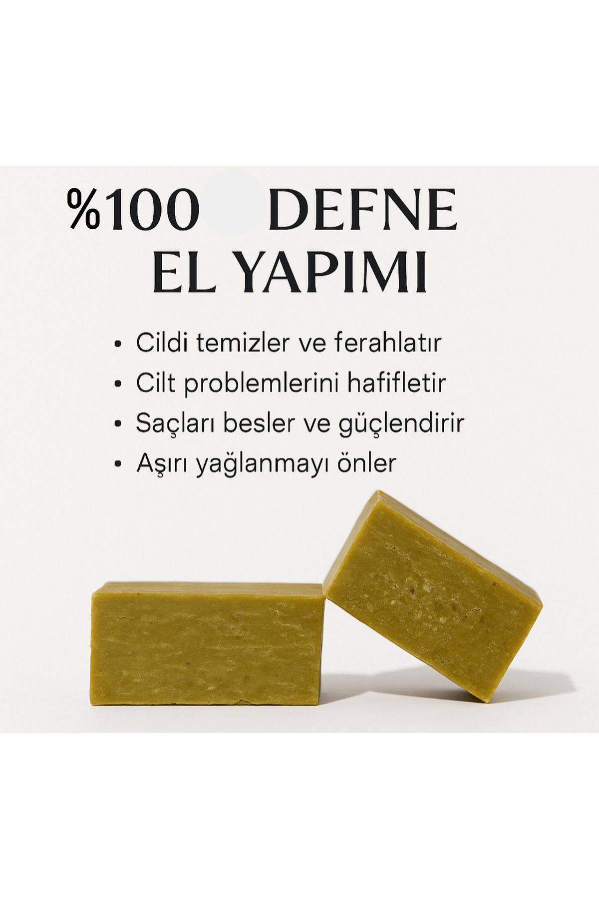Gülizar Aksesuar Bakım El yapımı %100 Defne Sabunu(150gr)