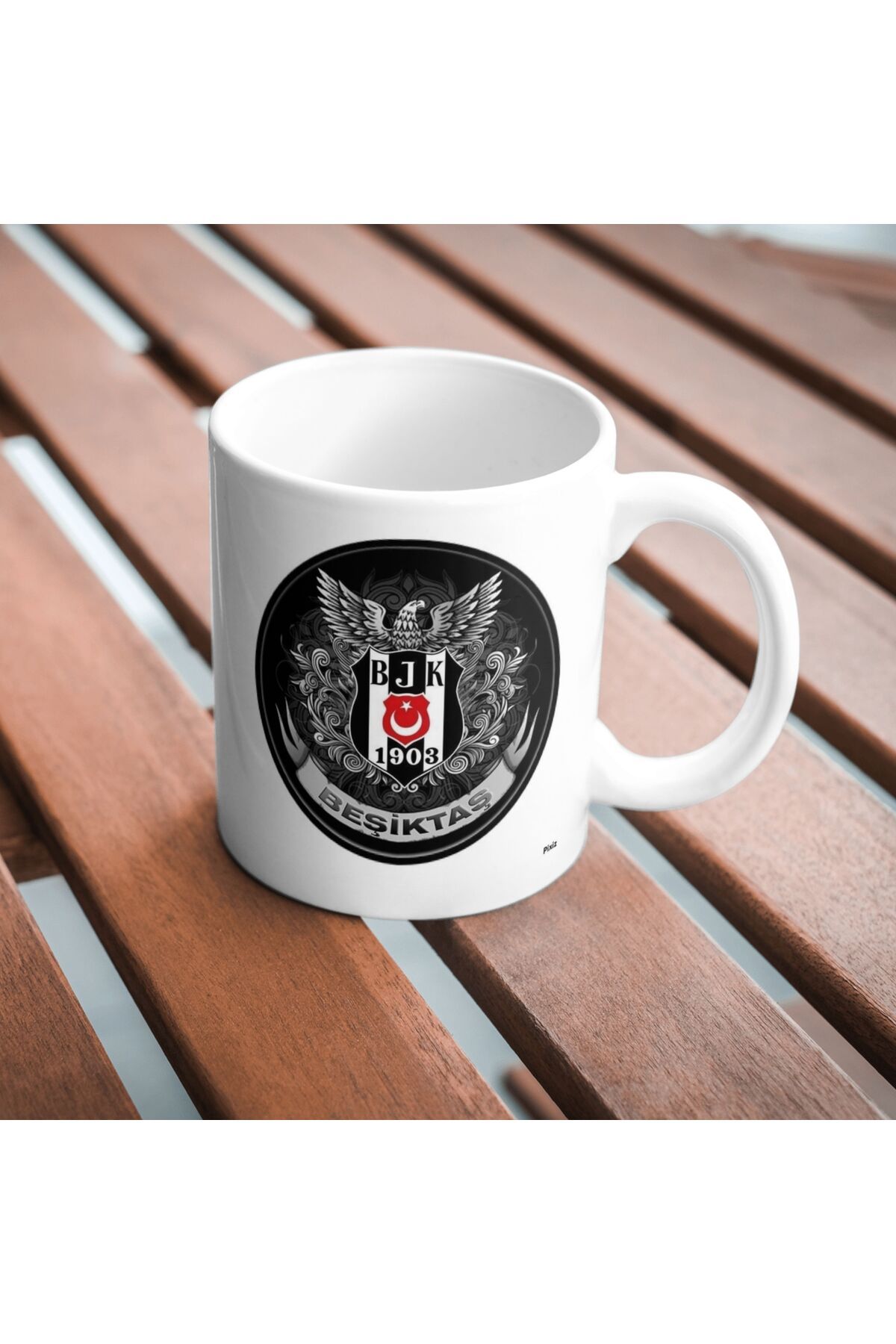 freyja design taraftar baskılı çift taraflı kupa bardak