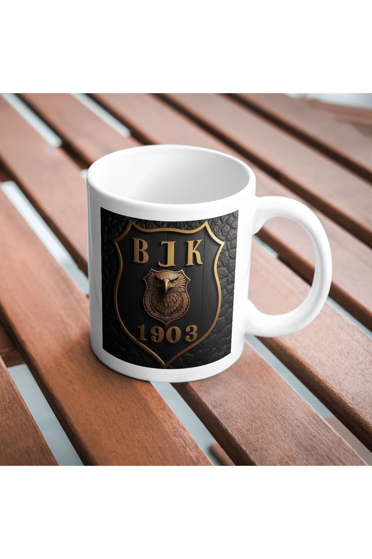 freyja design taraftar baskılı çift taraflı kupa bardak