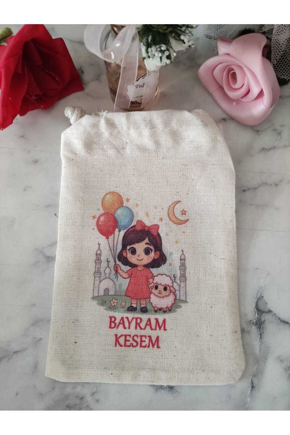 adilstore Bayram Kesesi 10 ADET (10x15cm-Ham Bez Üzerine Sublimasyon Baskı)