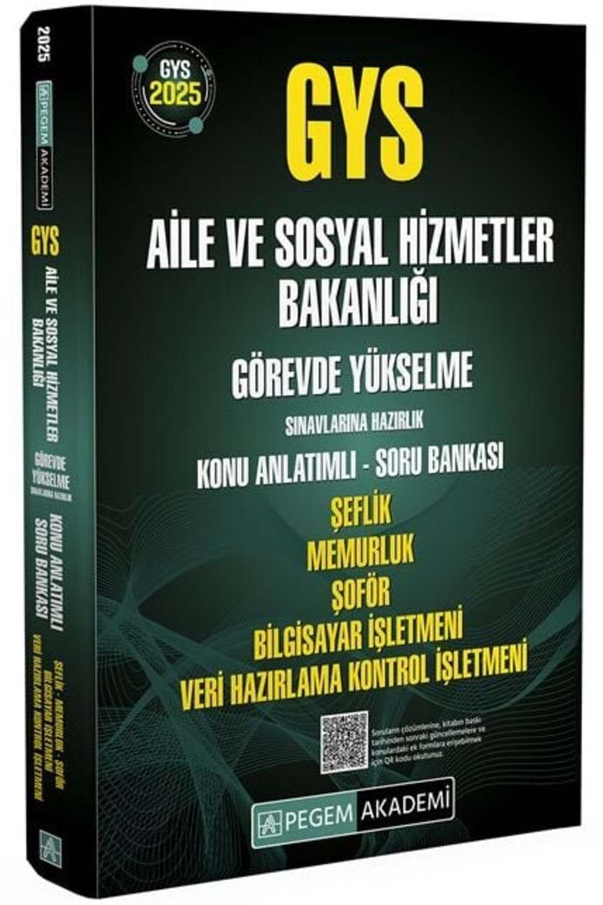 Garantör Akademi Pegem 2025 GYS Aile ve Sosyal Hizmetler Bakanlığı ŞeflikKonu Anlatımlı Soru Ban