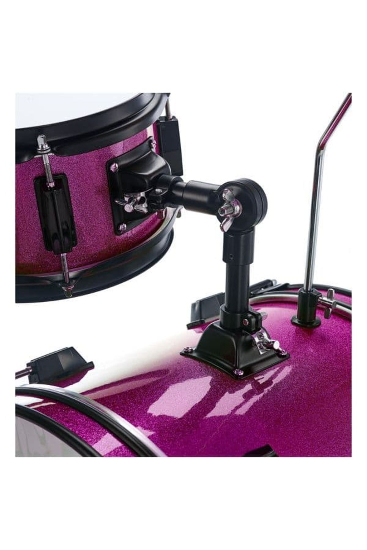 Millenium-Millenium Youngster Drum Set Pink Spkl Kids Drum Set 7