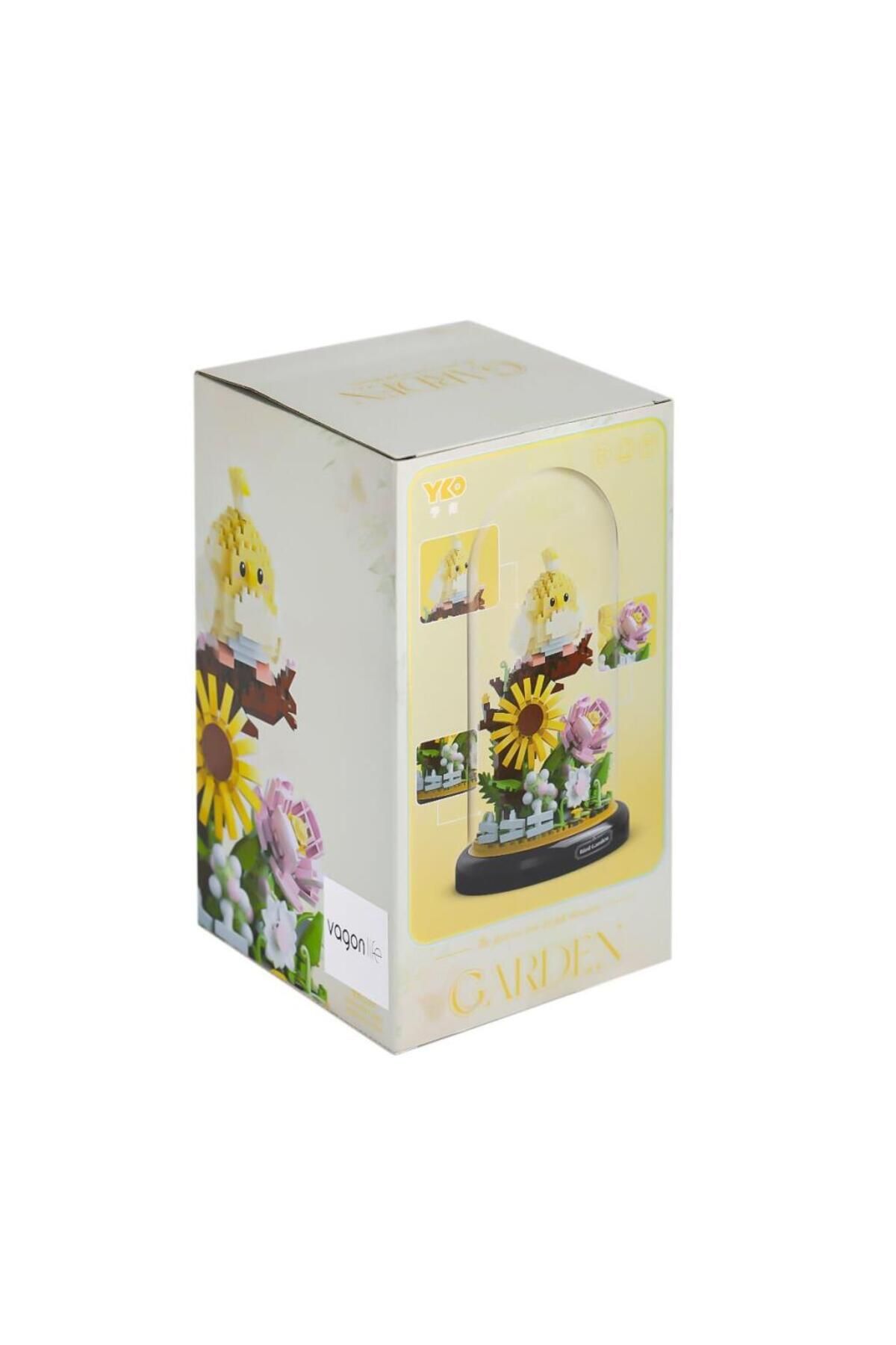 NessiWorld P1281 Panlos Fanus Çiçek 958 Parça Blok Seti -Vagon life