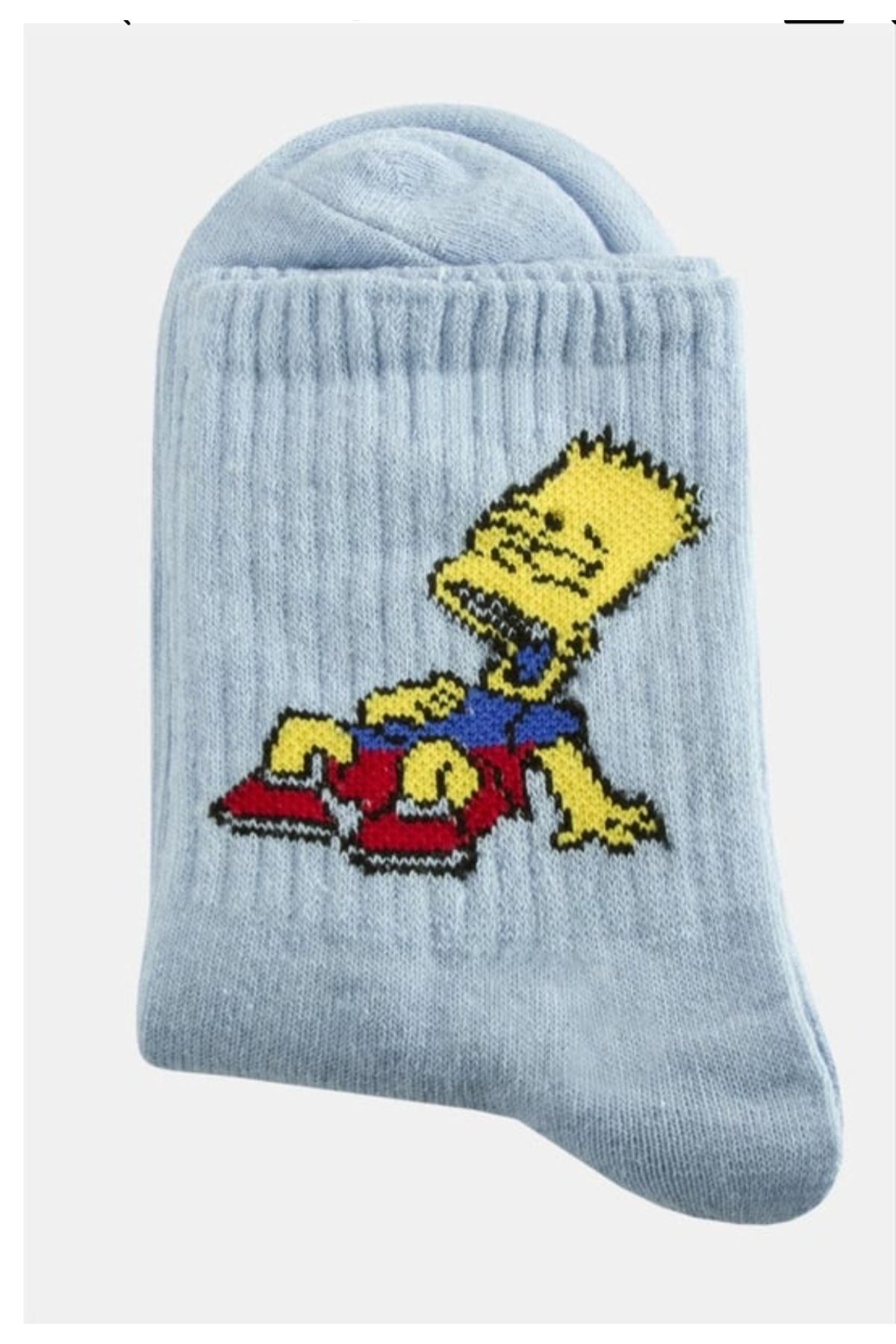 herseybizde2535 Simpson mavi kolej corap