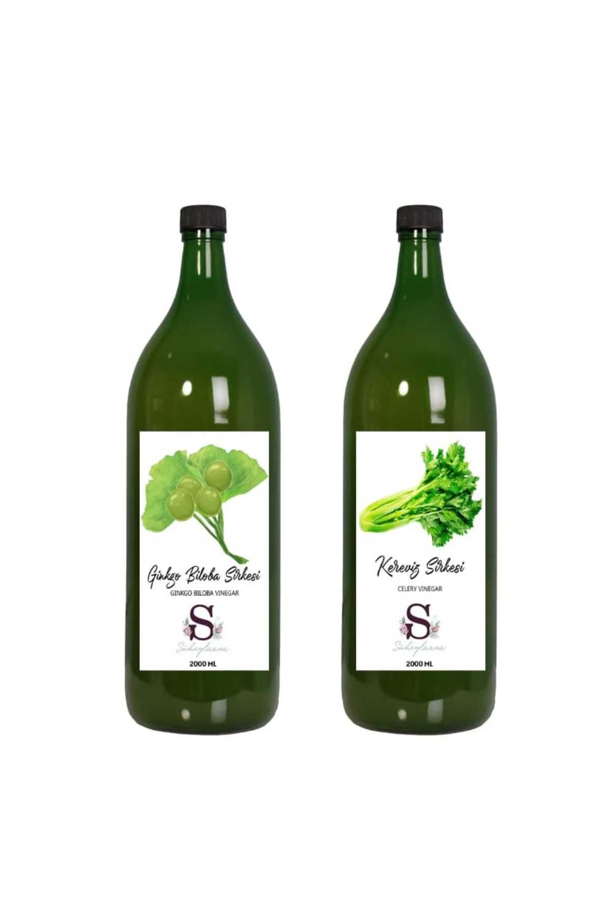 Süheylaana Doğal Ginkgo Biloba Sirkesi 2000 Ml - Doğal Kereviz Sirkesi 2000 Ml