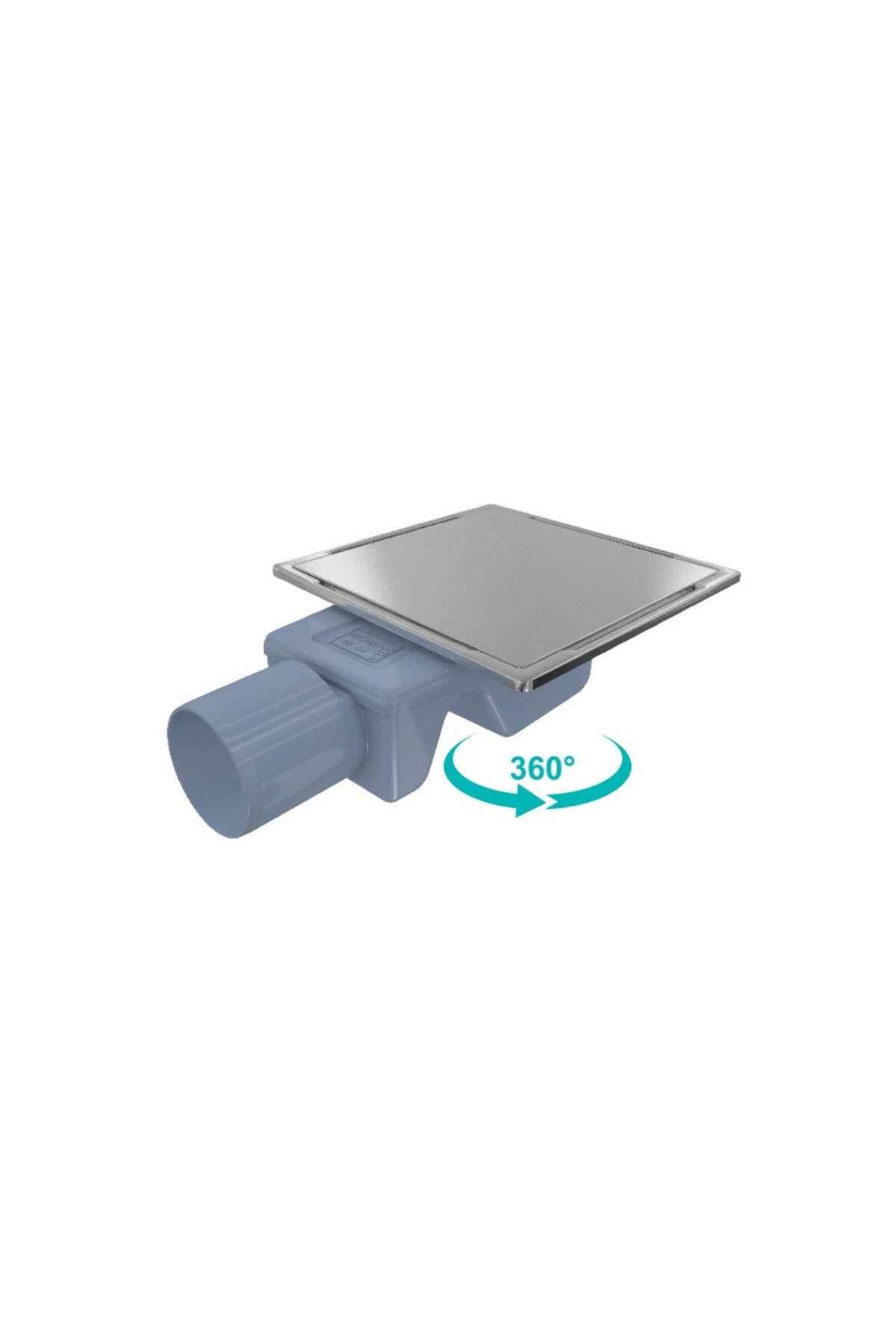 Valtemo INOX-S TRENDY YAN ÇIKIŞLI YER SÜZGECİ 50 15X15