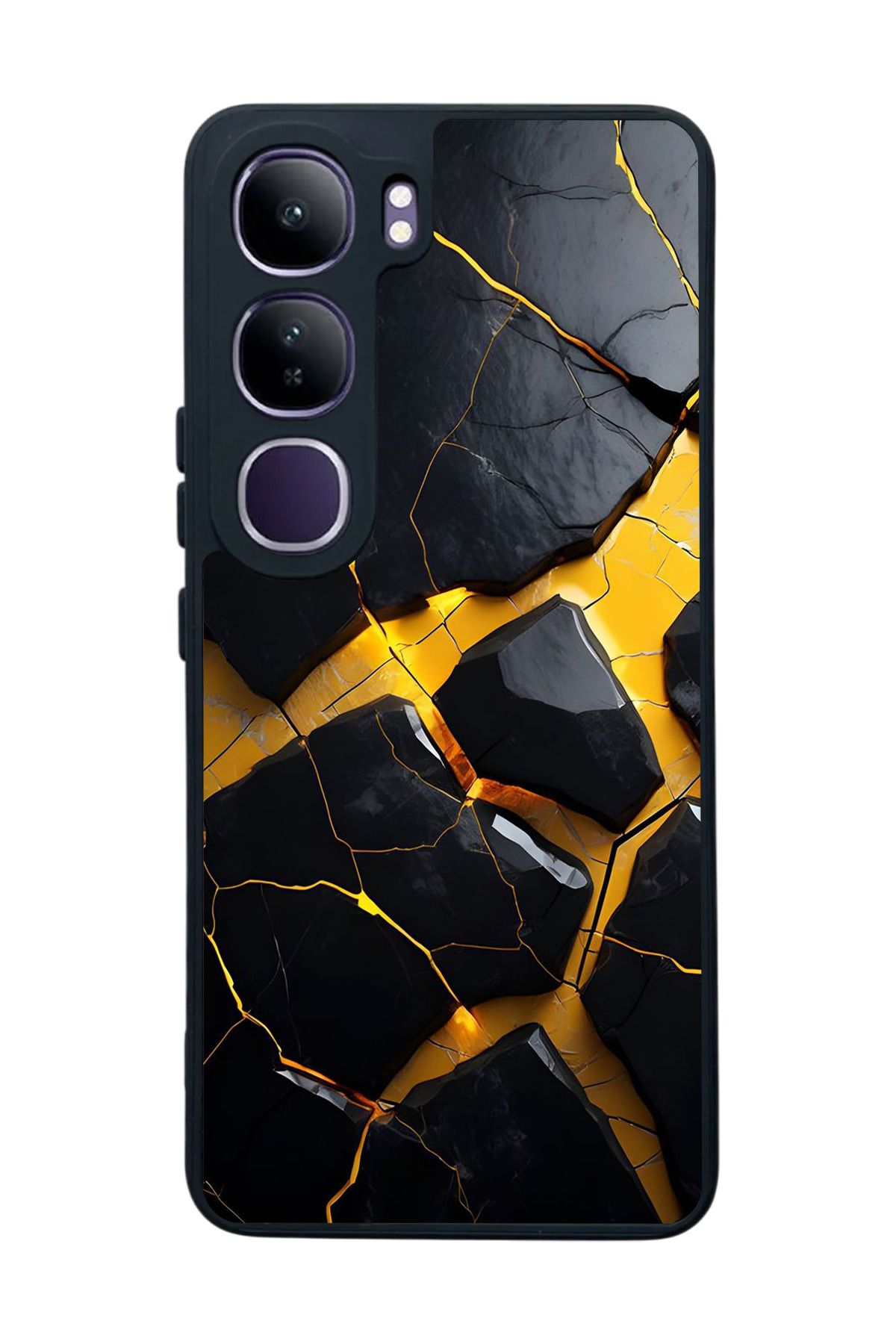 BGAKSESUAR Vivo V40 Lite Uyumlu Mat Siyah Kılıf – Yumuşak Silikon, Koruyucu, Şok Emici Kapak