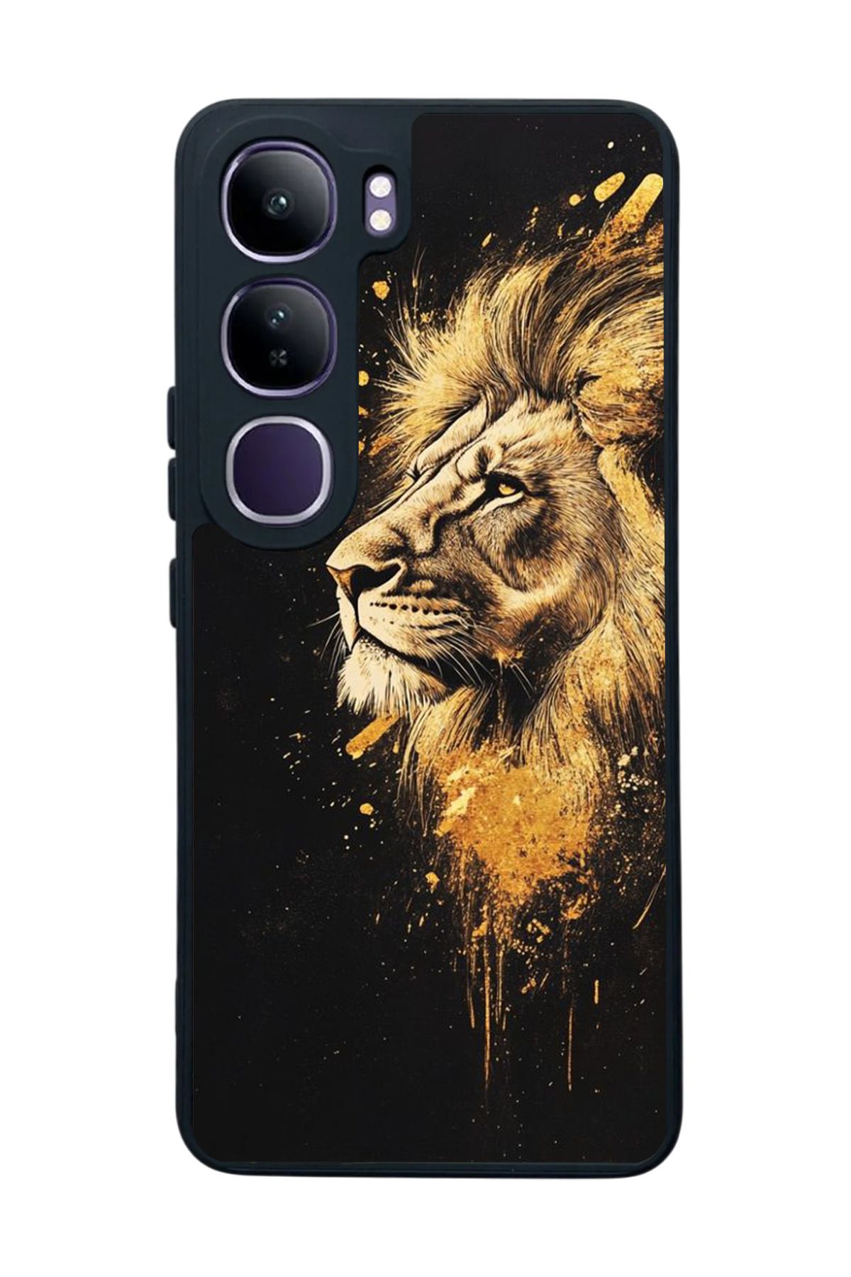 BGAKSESUAR Vivo V40 Lite Uyumlu Mat Siyah Kılıf – Yumuşak Silikon, Koruyucu, Şok Emici Kapak