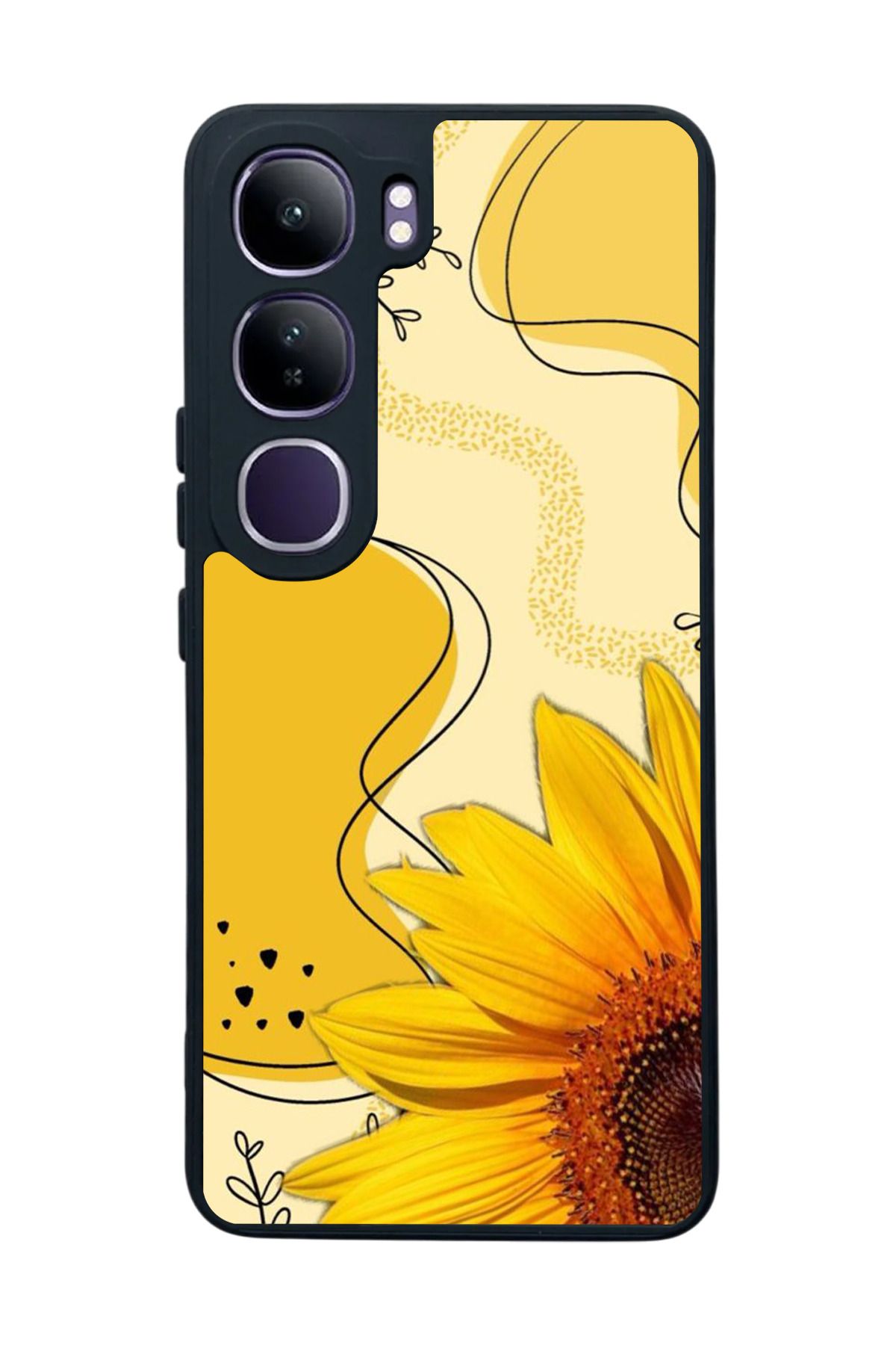 BGAKSESUAR Vivo V40 Lite Uyumlu Mat Siyah Kılıf – Yumuşak Silikon, Koruyucu, Şok Emici Kapak