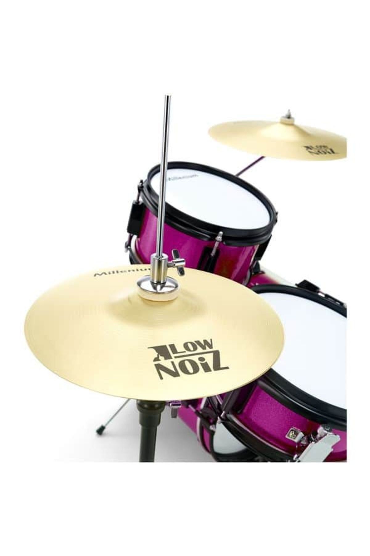 Millenium-Millenium Youngster Drum Set Pink Spkl Kids Drum Set 3