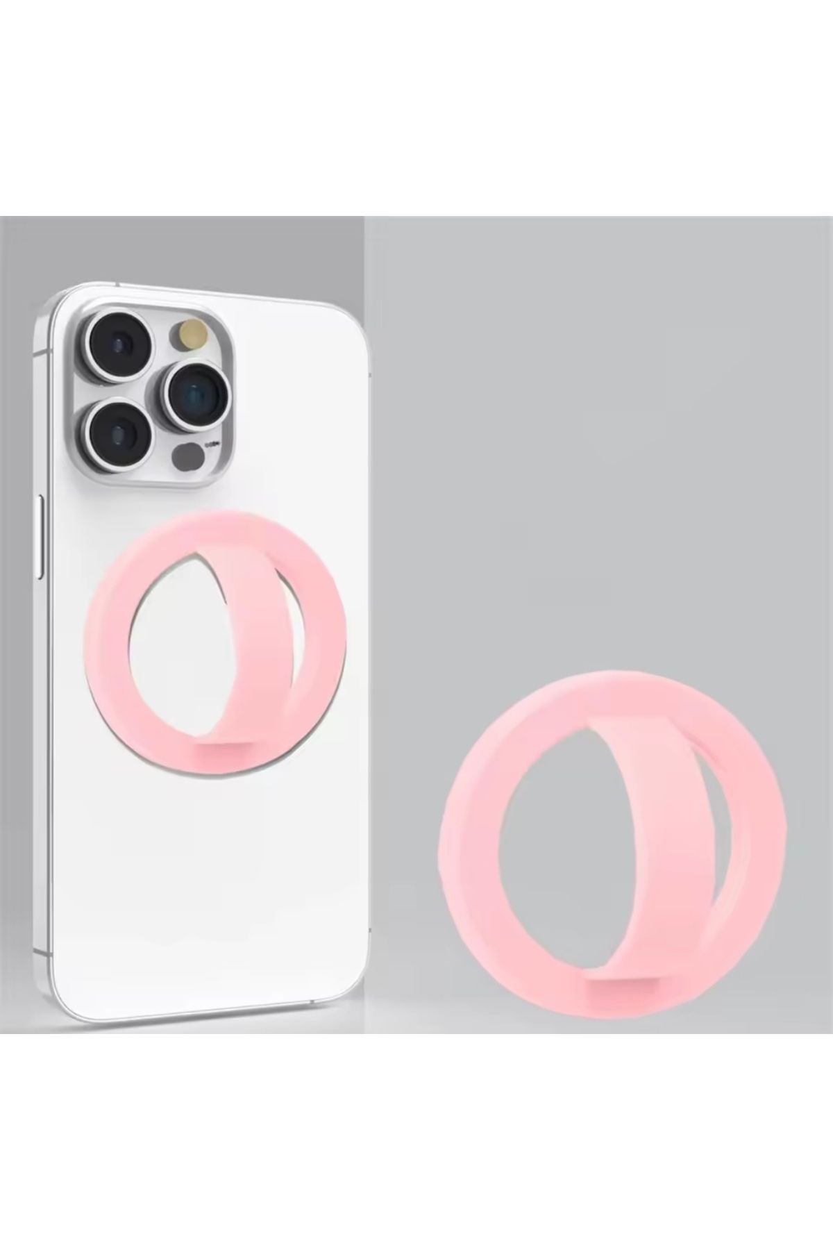 Kılıfsiparis Magnetik Magsafe Uyumlu Parmak Ring Silikon Stand