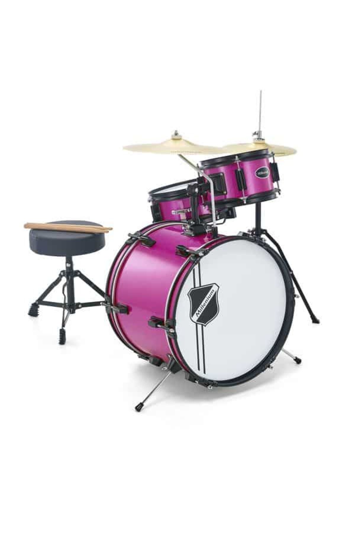 Millenium-Millenium Youngster Drum Set Pink Spkl Kids Drum Set 2