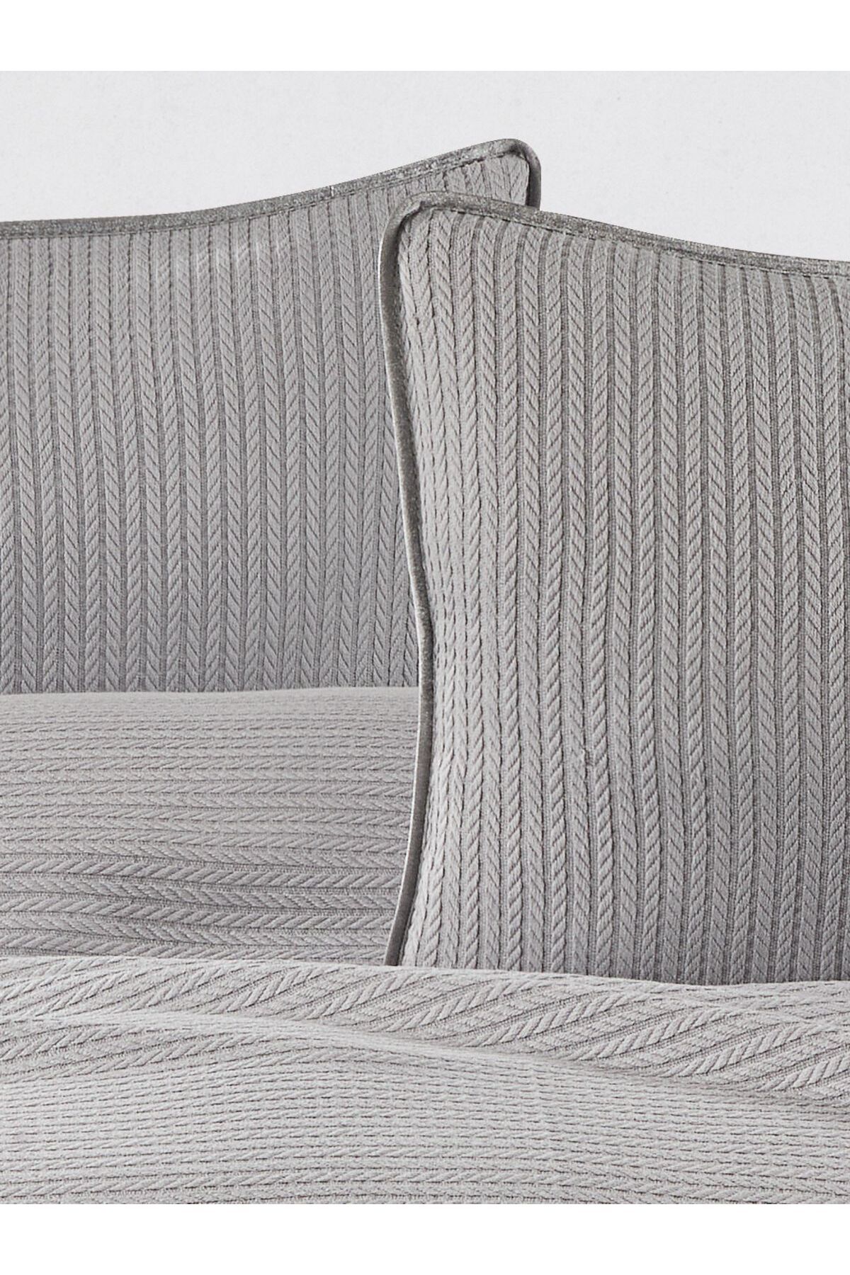 Zoe Home Pamuk 3 Parça Çift Kişilik Pike Takımı Gri
