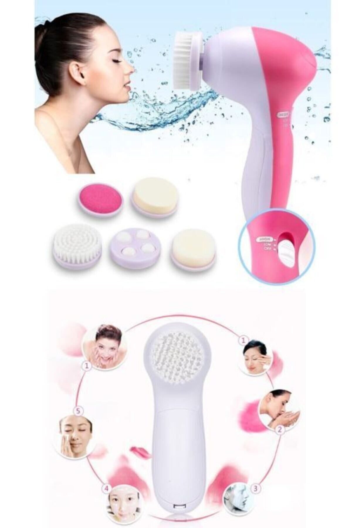 KAİZEN 5 In 1 Yüz Temizleme,yüz Masaj Cihazı
