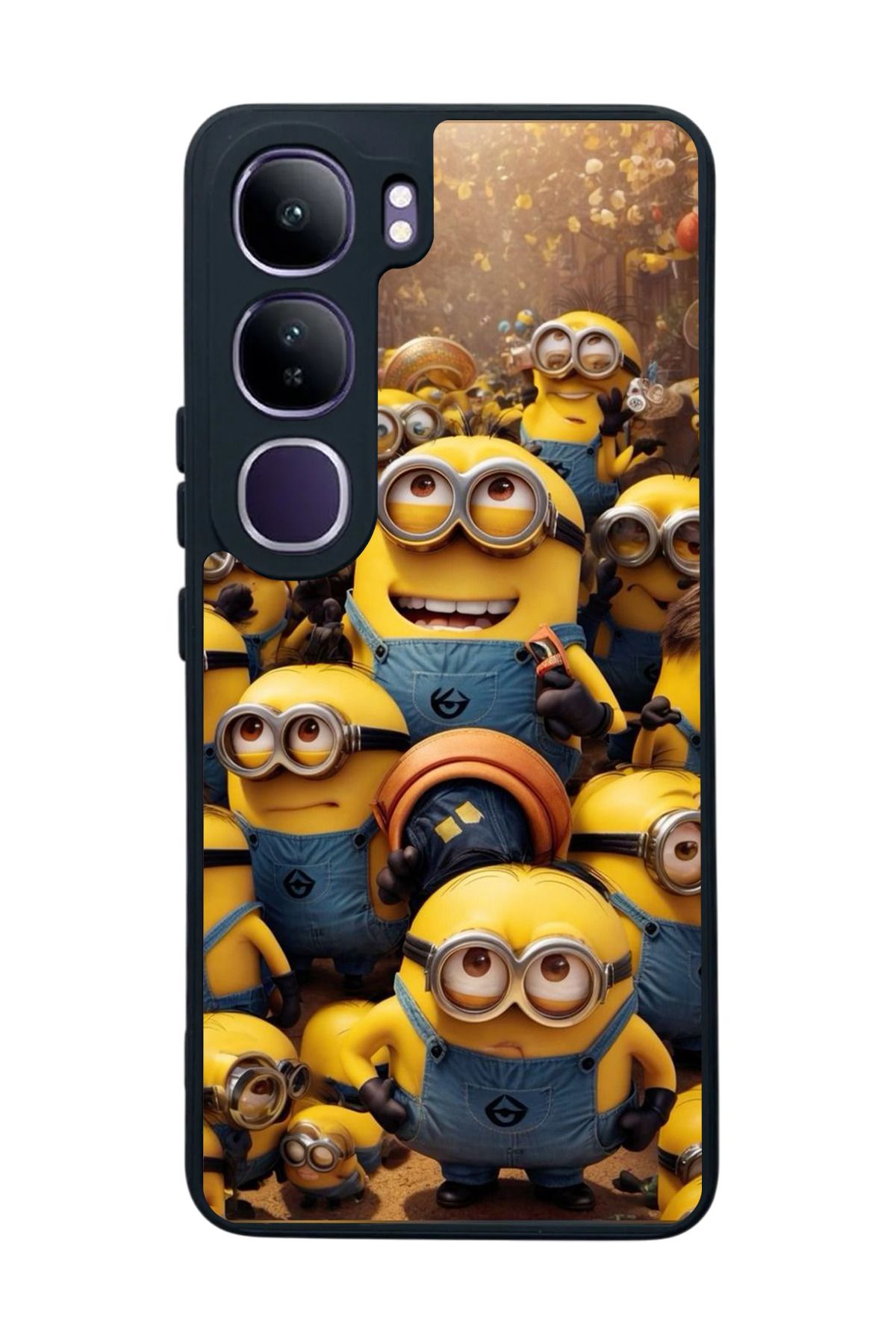 BGAKSESUAR Vivo V40 Lite Uyumlu Mat Siyah Kılıf – Yumuşak Silikon, Koruyucu, Şok Emici Kapak