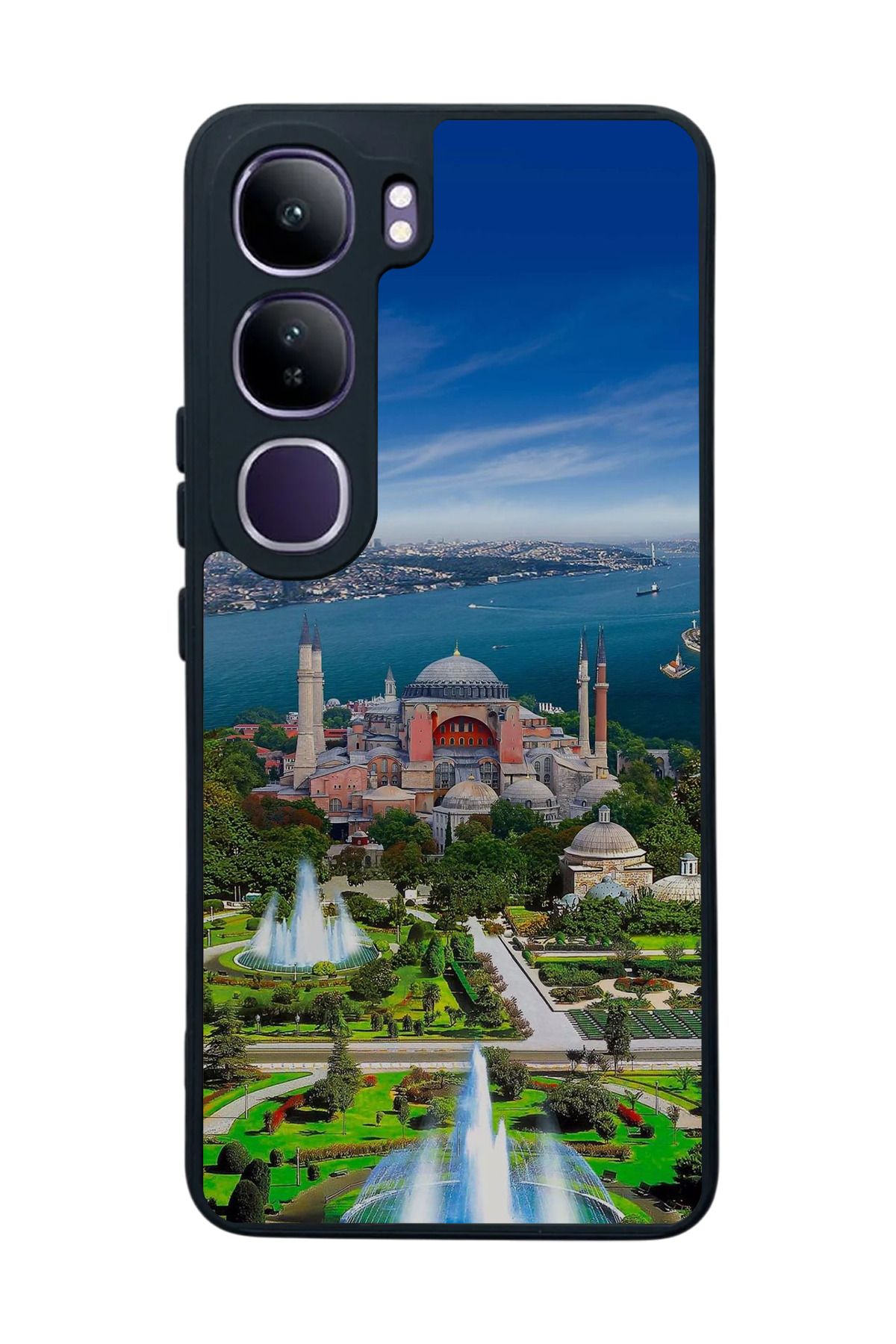 BGAKSESUAR Vivo V40 Lite Uyumlu Mat Siyah Kılıf – Yumuşak Silikon, Koruyucu, Şok Emici Kapak