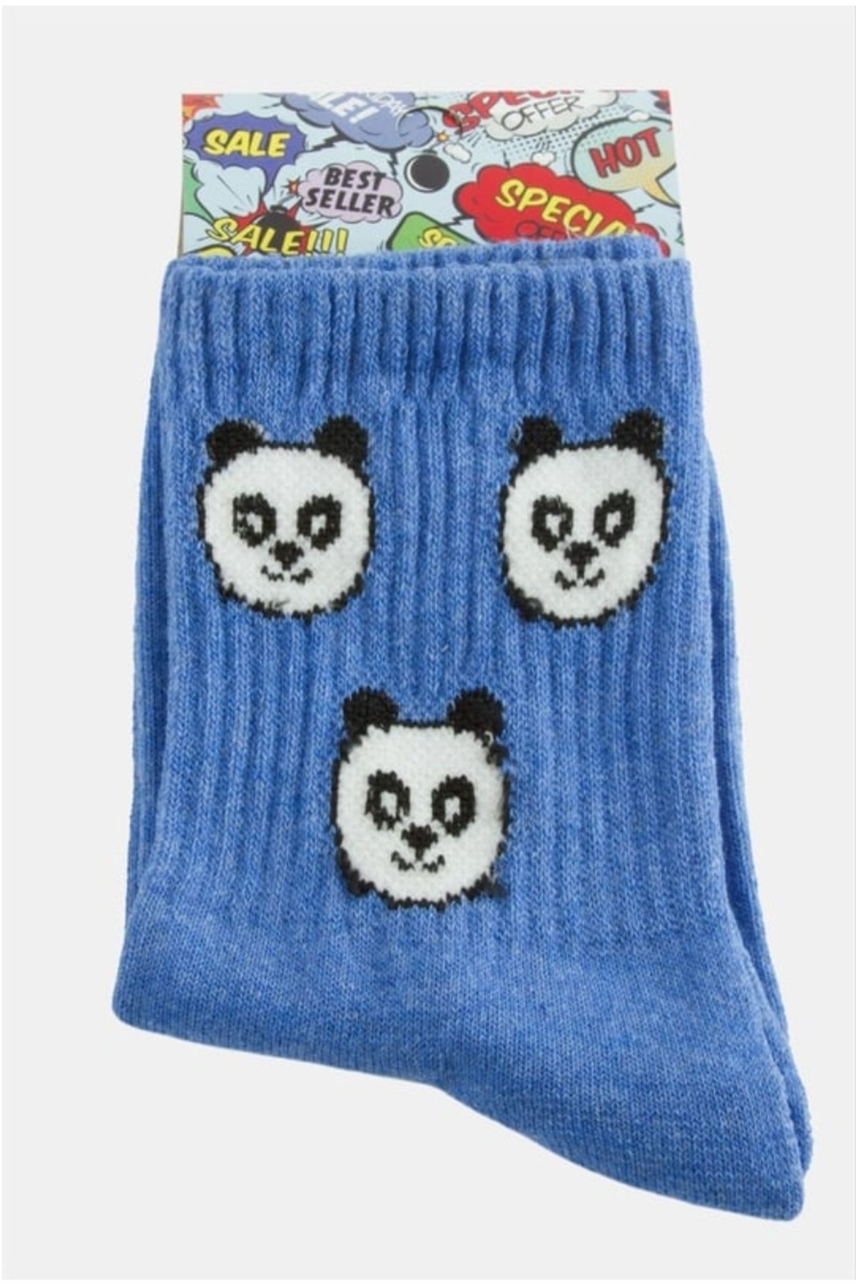 herseybizde2535 Mavi panda kolej corap