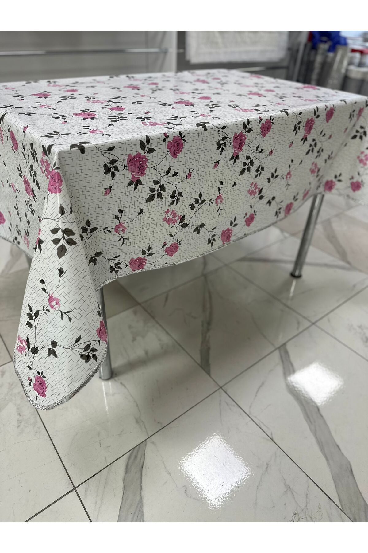 Dantelux Silinebilir Pvc Elyaf Tabanlı Muşamba Masa örtüsü Dikdörtgen 140X175 CM
