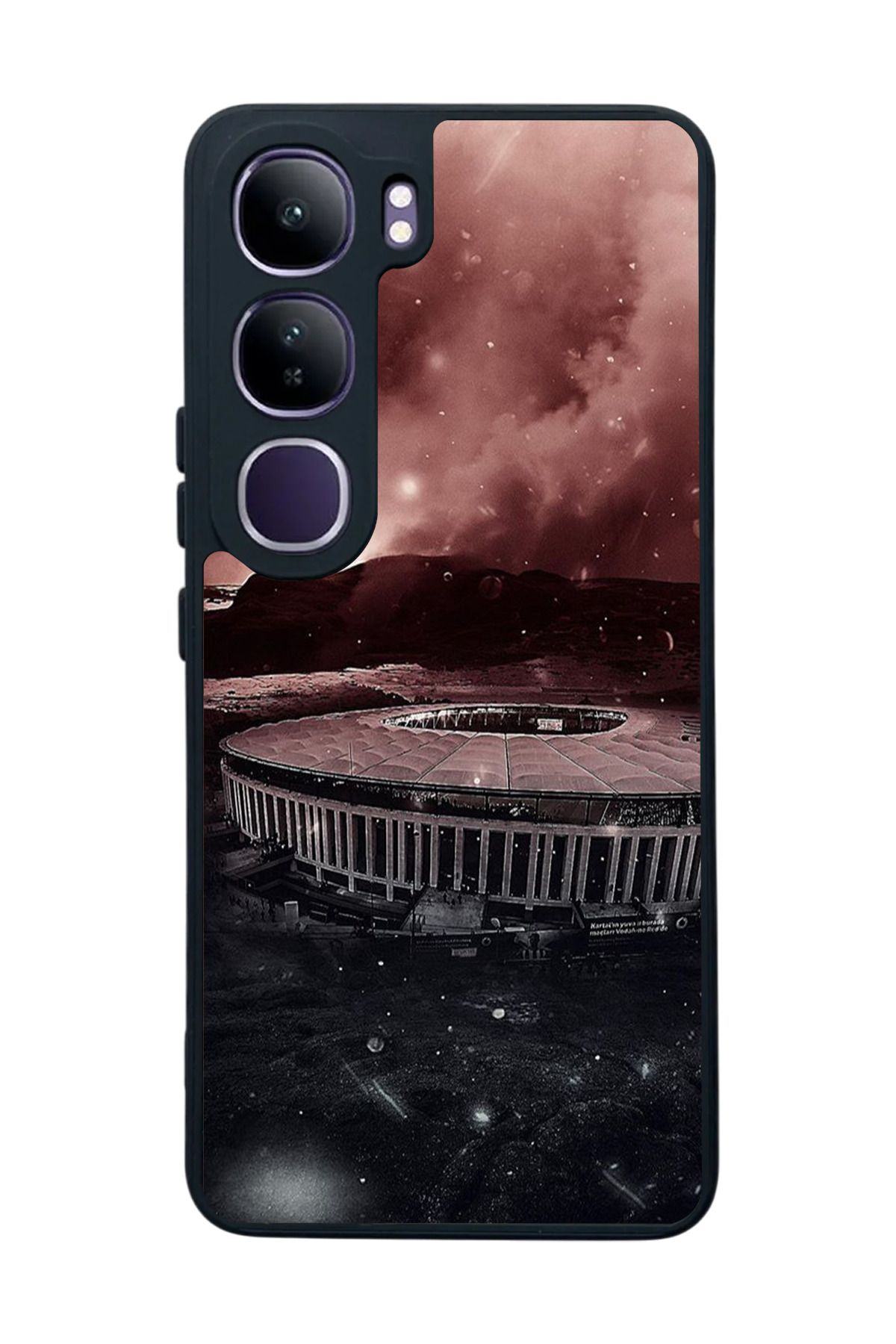 BGAKSESUAR Vivo V40 Lite Uyumlu Mat Siyah Kılıf – Yumuşak Silikon, Koruyucu, Şok Emici Kapak