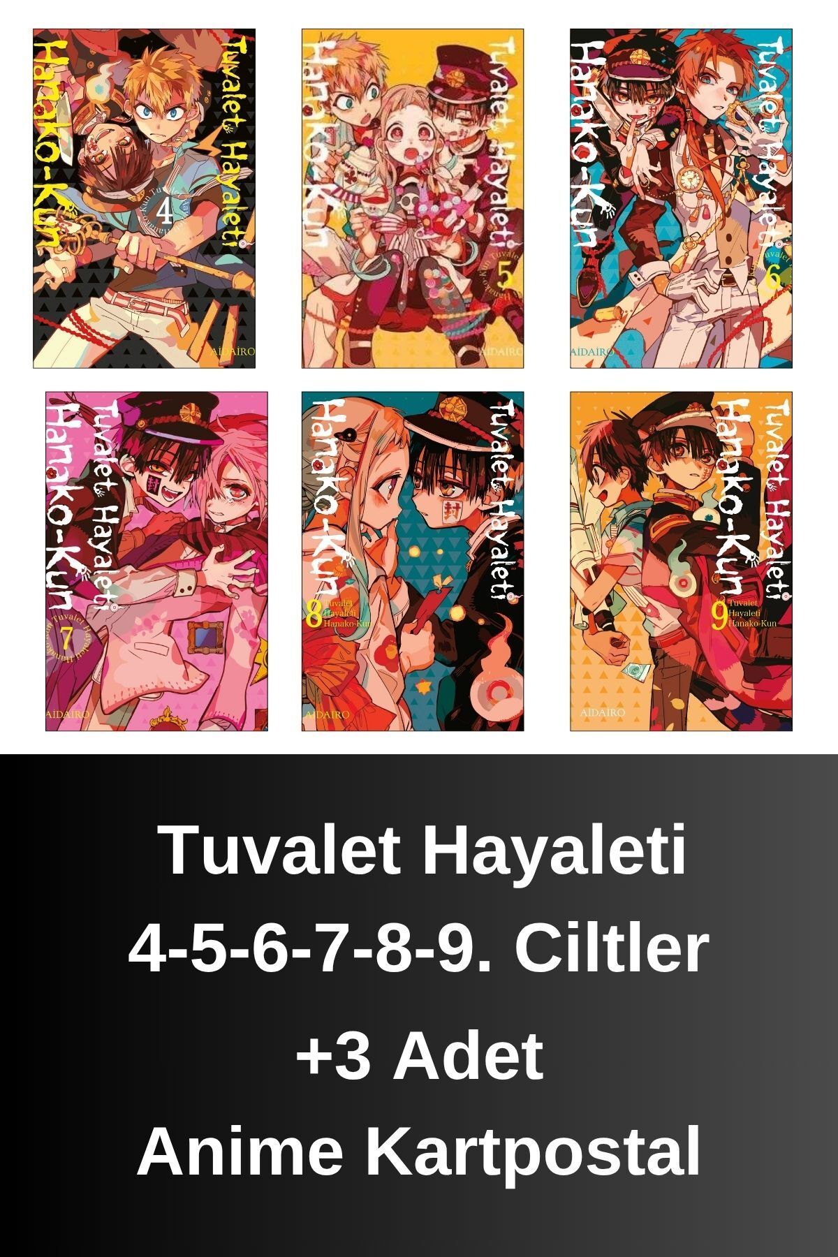 Gerekli Şeyler Tuvalet Hayaleti 4-5-6-7-8-9. Ciltler (6 Kitap) | Anime Kartpostallar