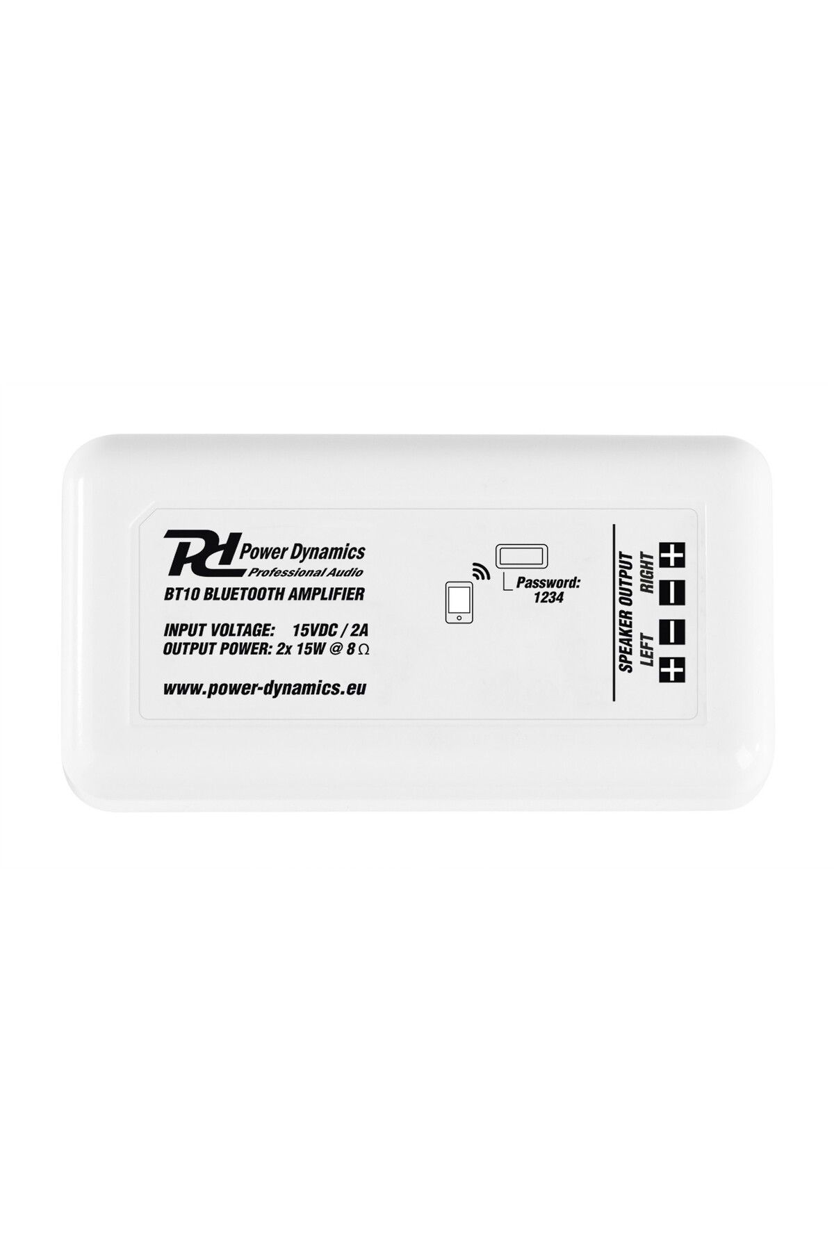 POWER DYNAMICS-Power Dynamics BT10 Bluetooth amplifier, 60W, 8ohm 3