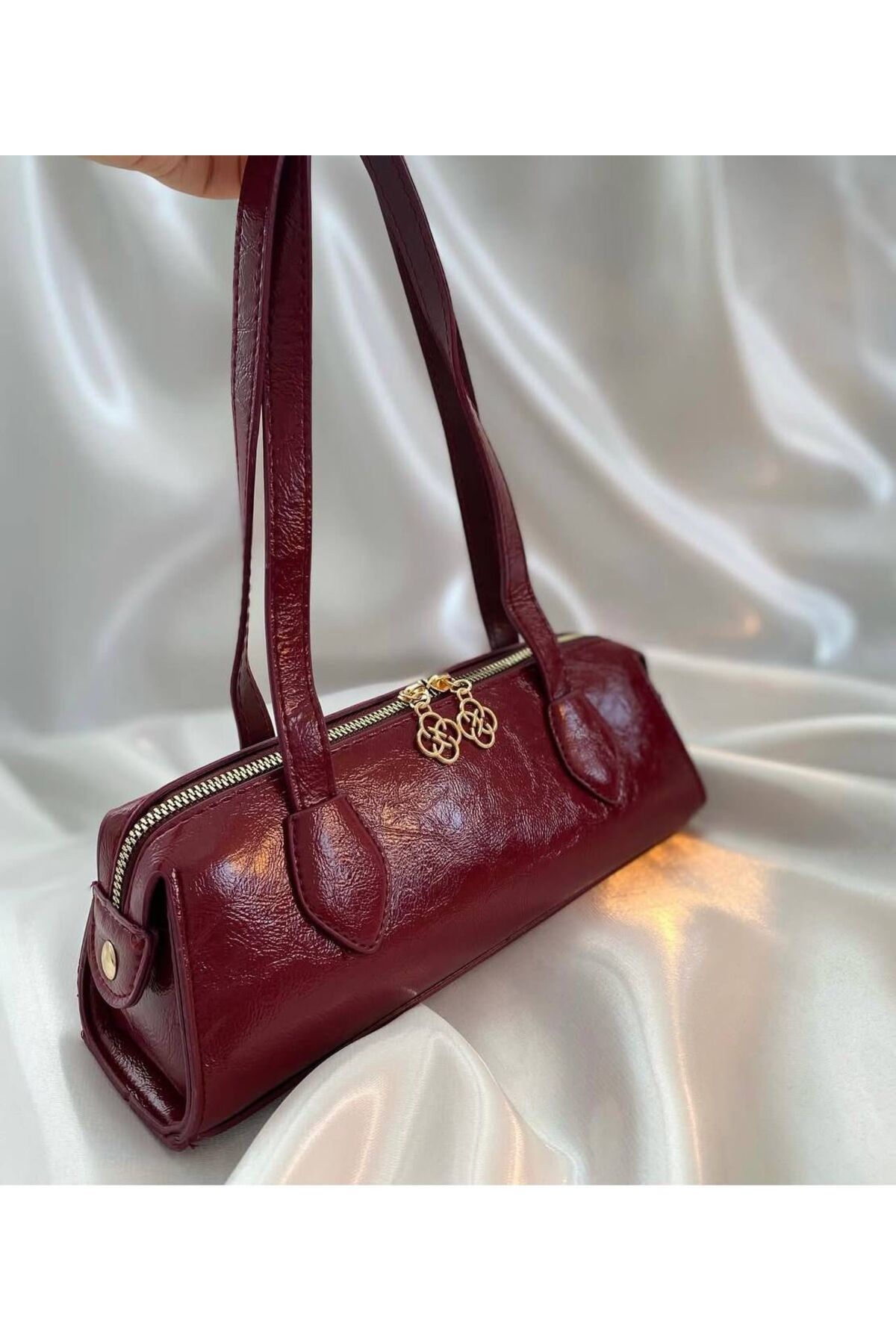 LEAUDER WOMEN KADIN KLASİK VİNTAGE SİLİNDİR EL ÇANTASI