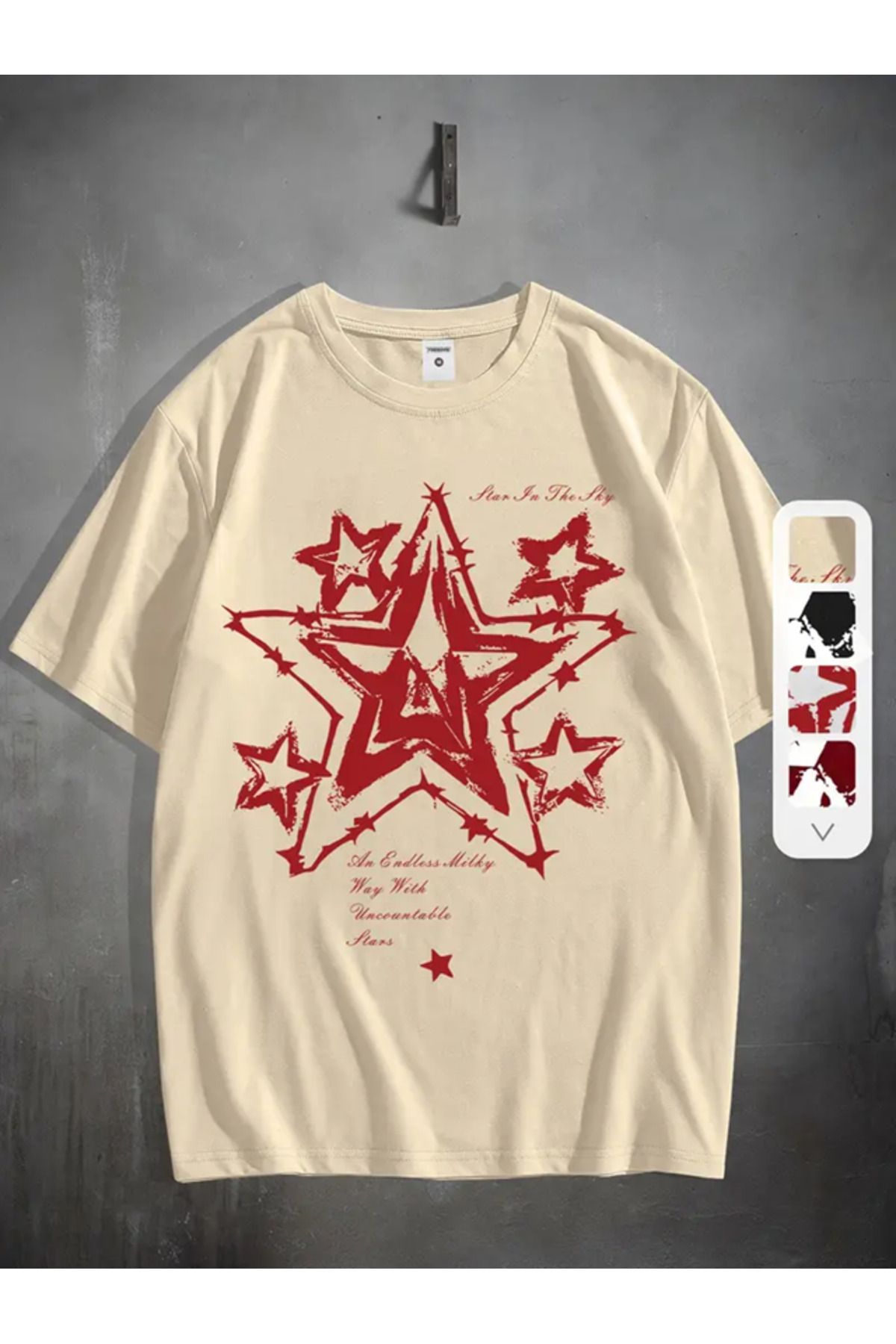 FULL TOLERANCE Star İn The Three baskılı Tshirt