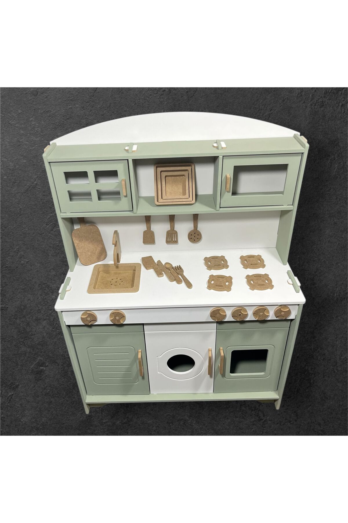 Home model oyuncak store ıhlamur boyalı 11 parça servis seti hediyeli