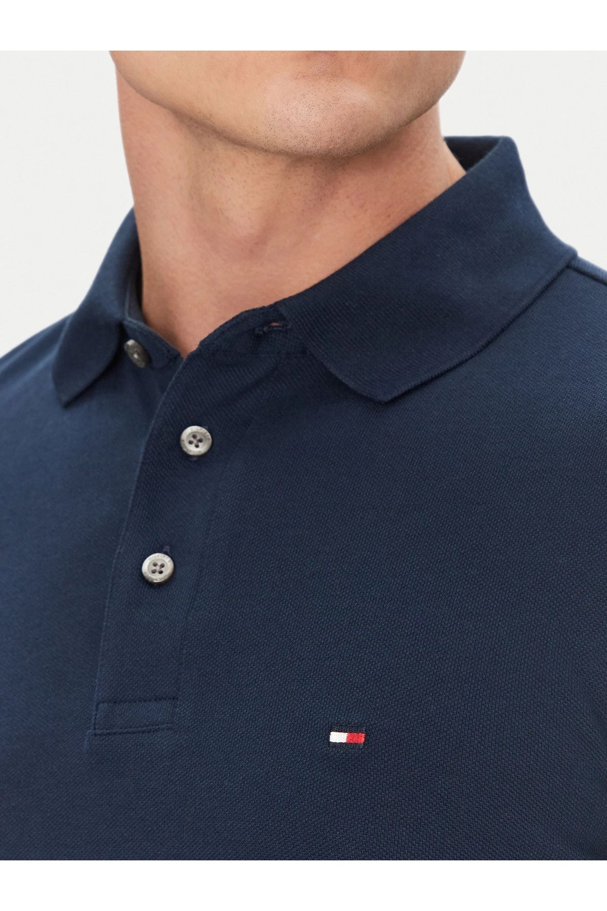 Tommy Hilfiger Sport ""Tommy Hilfiger Organik Pamuk Polo Erkek T-Shirt