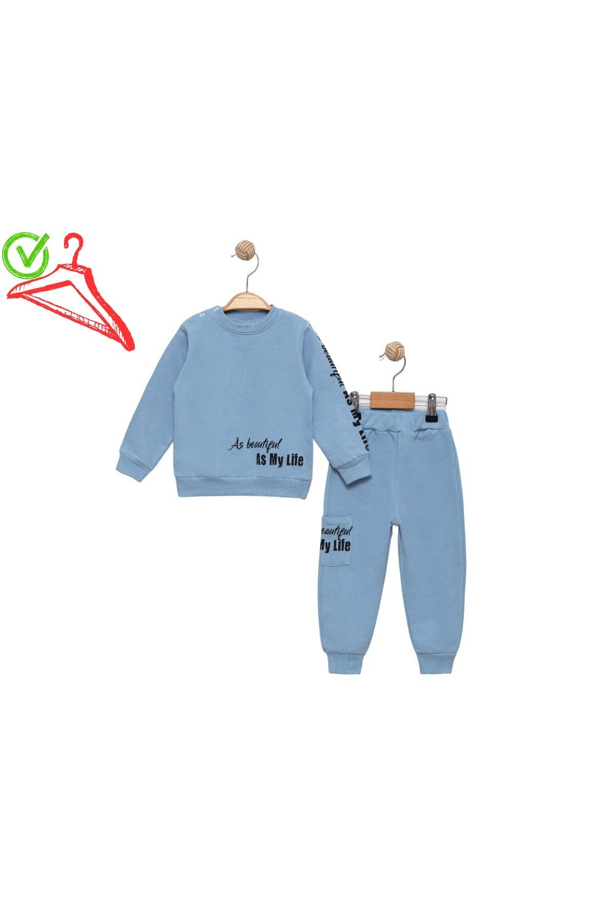 Bilkon Baby ERKEK BEBEKTAKIM SADE MY LİFE BASKILI