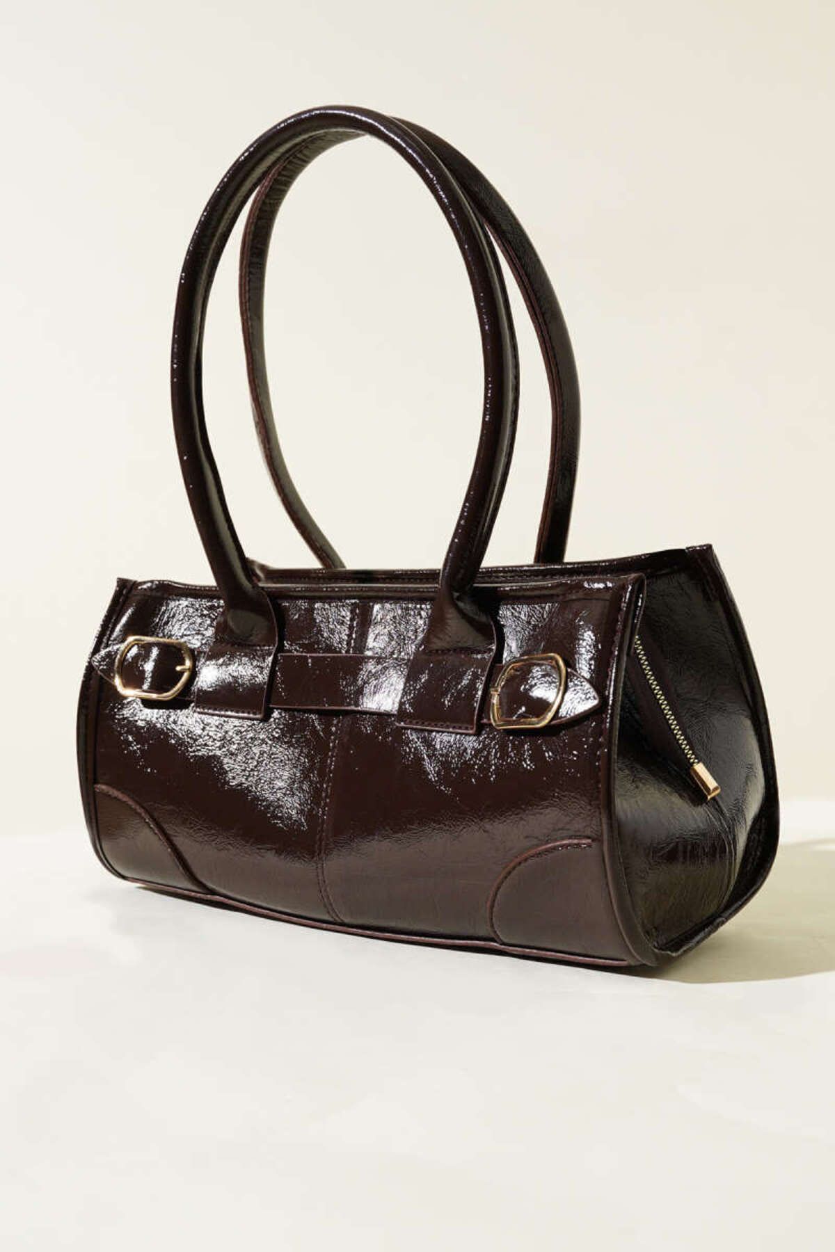 Tugchic Bags Tokalı Vintage Kahverengi Çanta