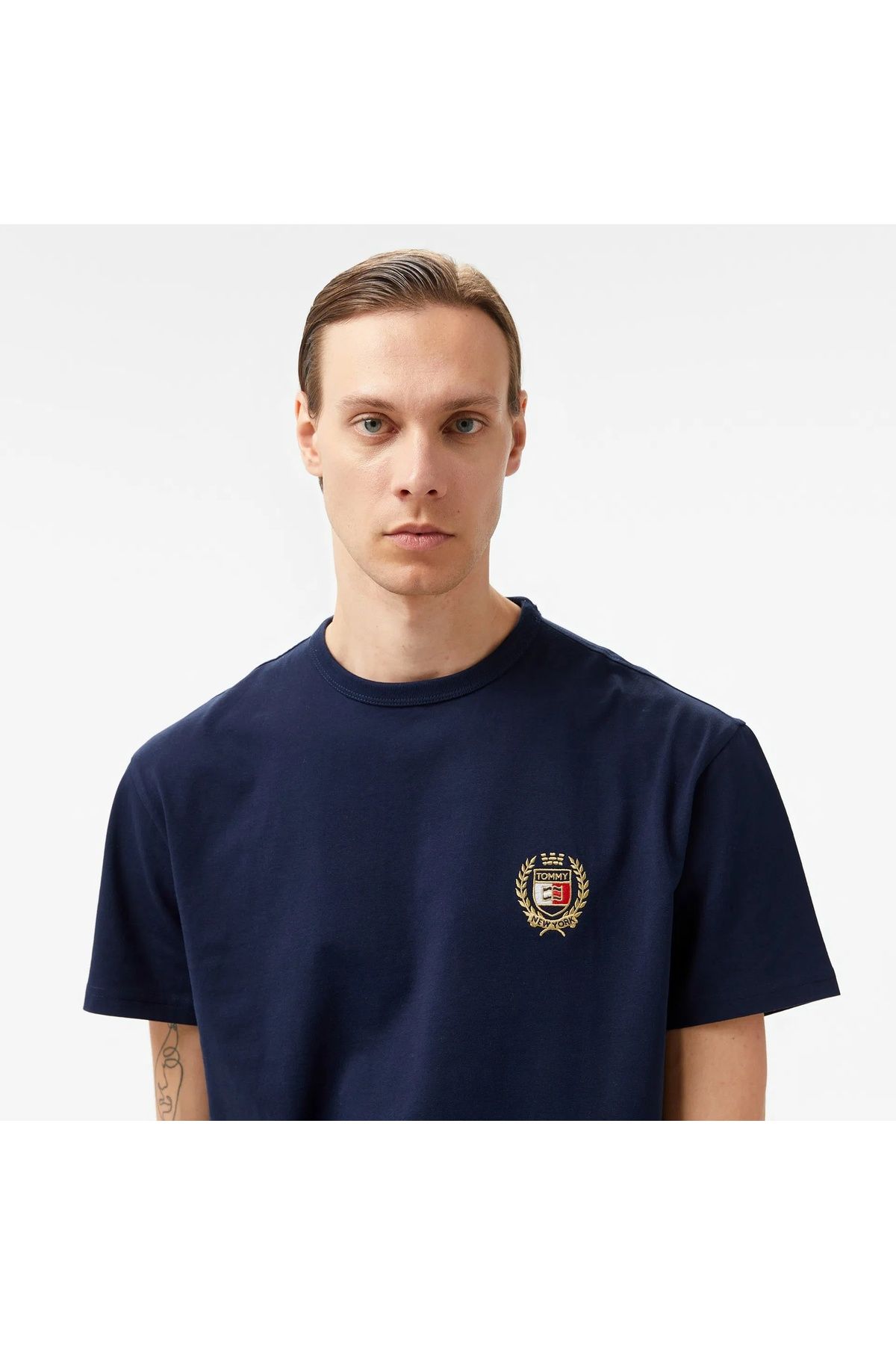 Tommy Hilfiger Sport ""Tommy Hilfiger Regular Fit Logo Nakışlı T-shirt Erkek