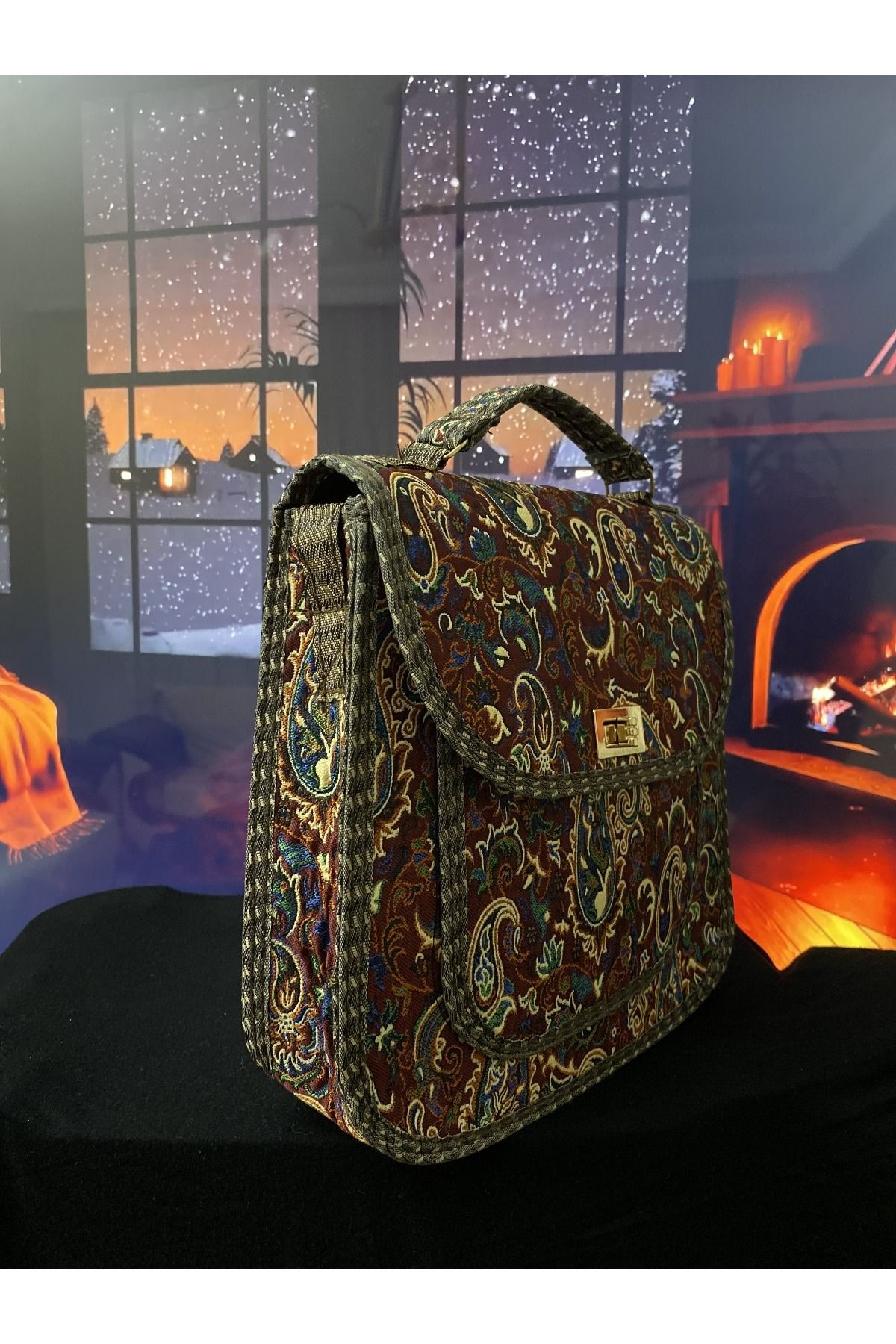 MODA Otantik Dokuma Vintage El Çantası