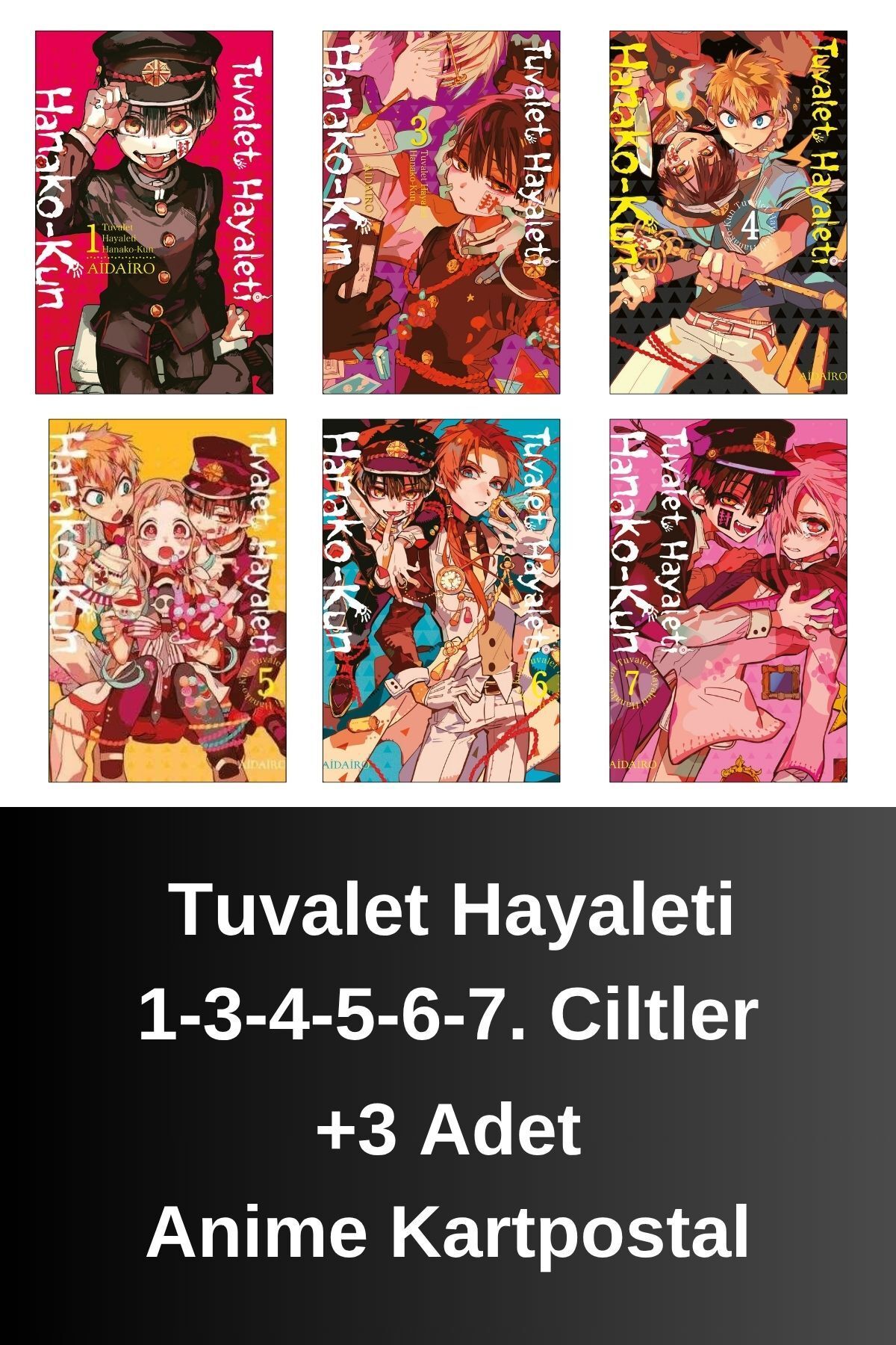 Gerekli Şeyler Tuvalet Hayaleti 1-3-4-5-6-7. Ciltler (6 Kitap) | Anime Kartpostallar