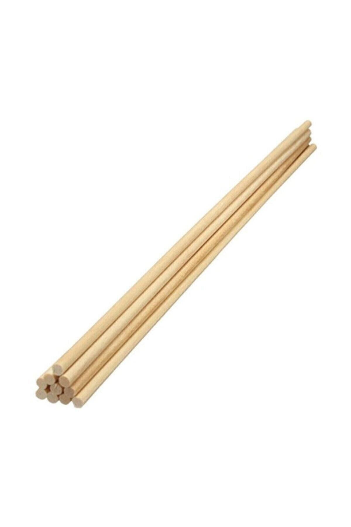 ileritoys Ahşap Yuvarlak Çubuk 30cm×5mm 12’Lİ