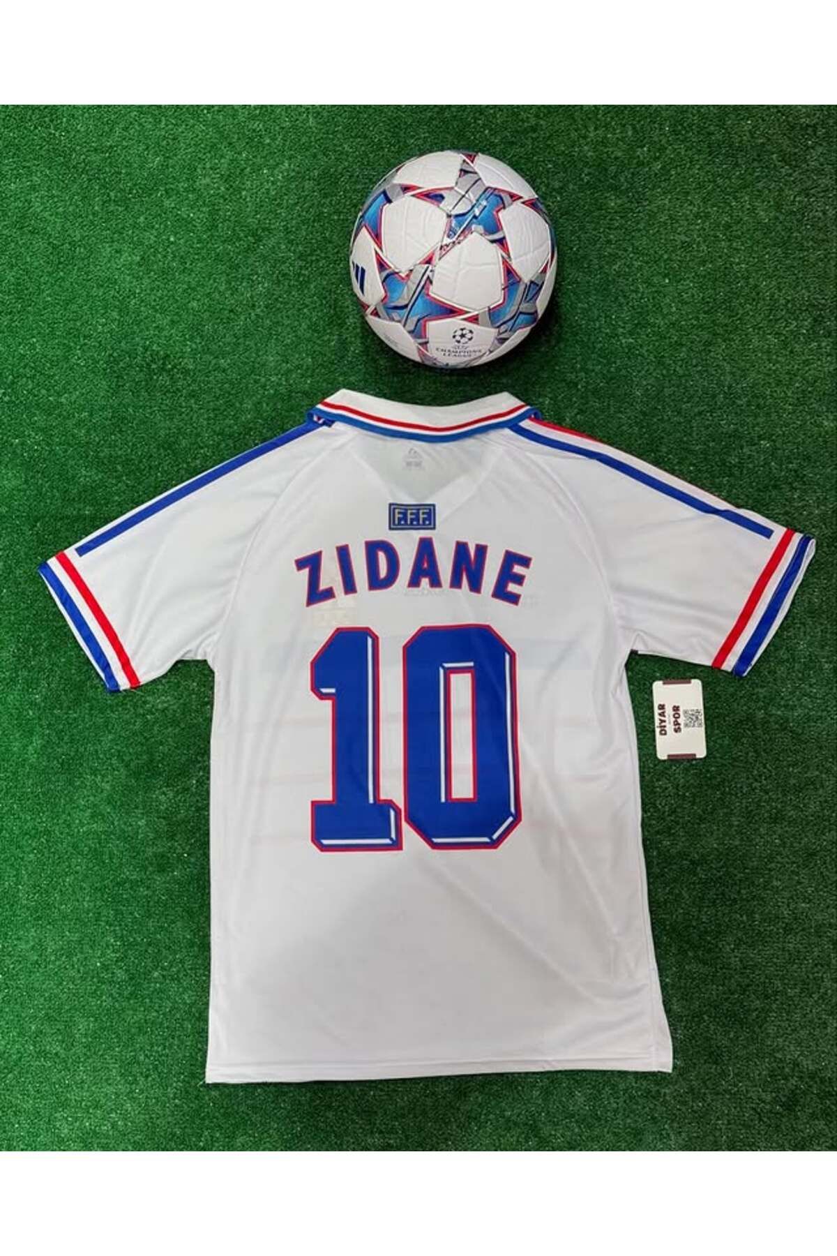 Lion Spor Fransa 1998 Nostalji Sezon Zinedine Zidane Yakalı Deplasman Retro Forması