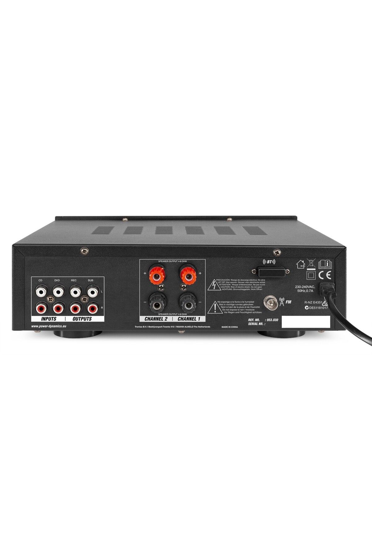 POWER DYNAMICS-Audio amplifier 2x100W Power Dynamics PV220BT, bluetooth, FM 7