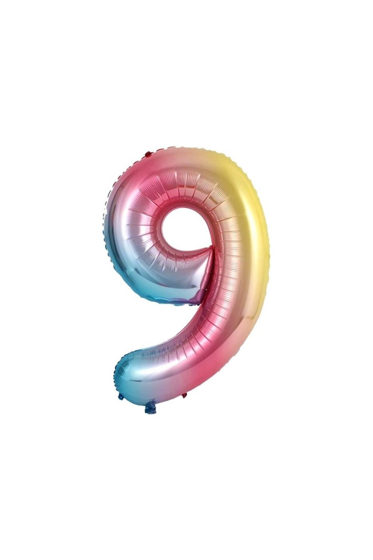 Papatya Party Gökkuşağı Rakam Folyo Balon Yaş Gökkuşağı Balon 34'' 76 cm Sayı Balon Uçan Balon Helyum Balon