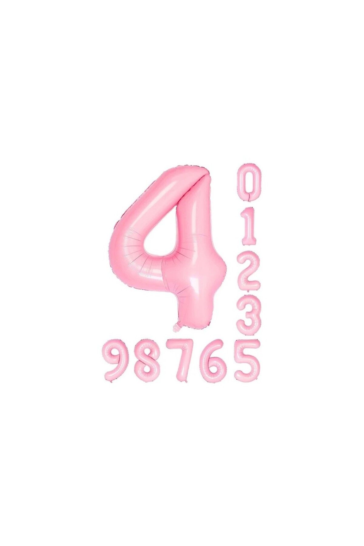 Papatya Party Pembe Rakam Folyo Balon Yaş Pembe Balon 34'' 76 cm Sayı Balon Uçan Balon Helyum Balon